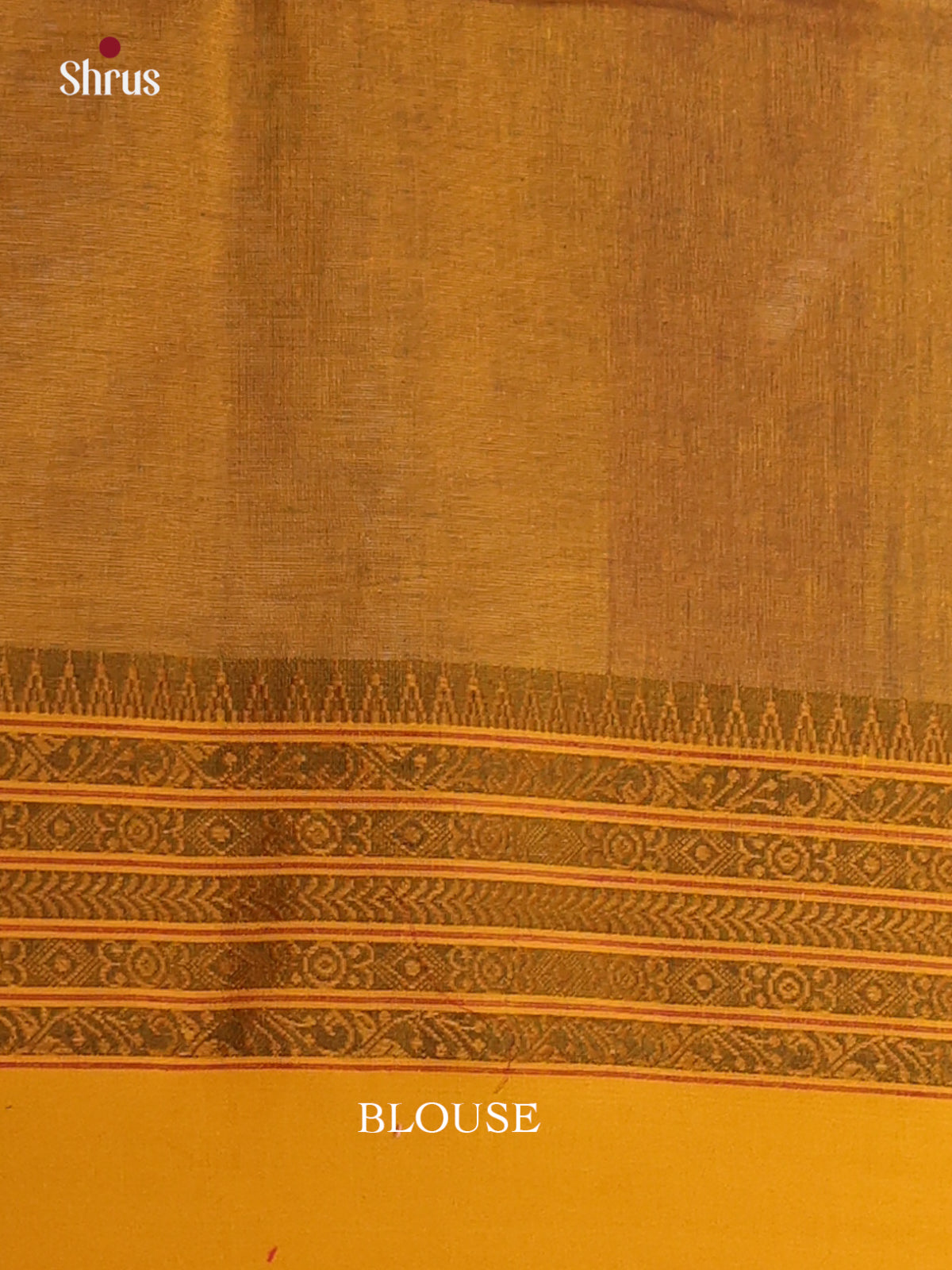 Maroon & Mustard- Bengal cotton Saree - Shop on Shrus.com