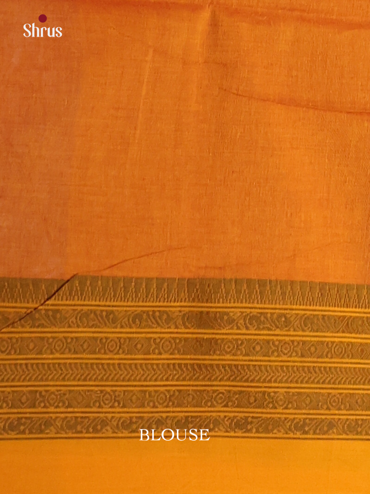 Maroon & Mustard - Bengal cotton Saree - Shop on Shrus.com