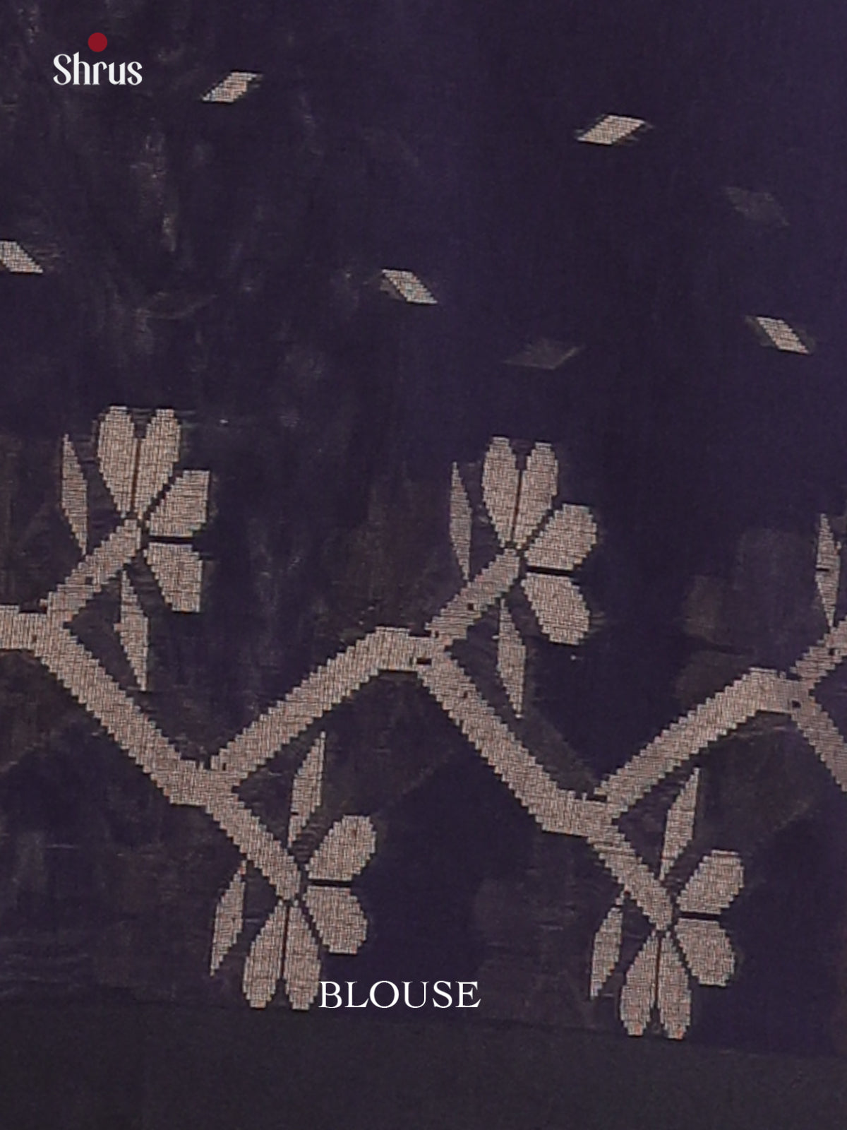Dark Mustard & Blue - Bengal cotton Saree - Shop on Shrus.com
