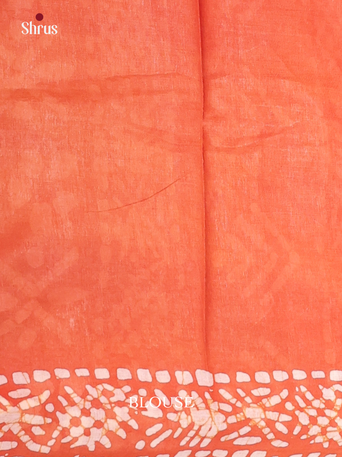 Orange - Bhatik Saree - Shop on Shrus.com