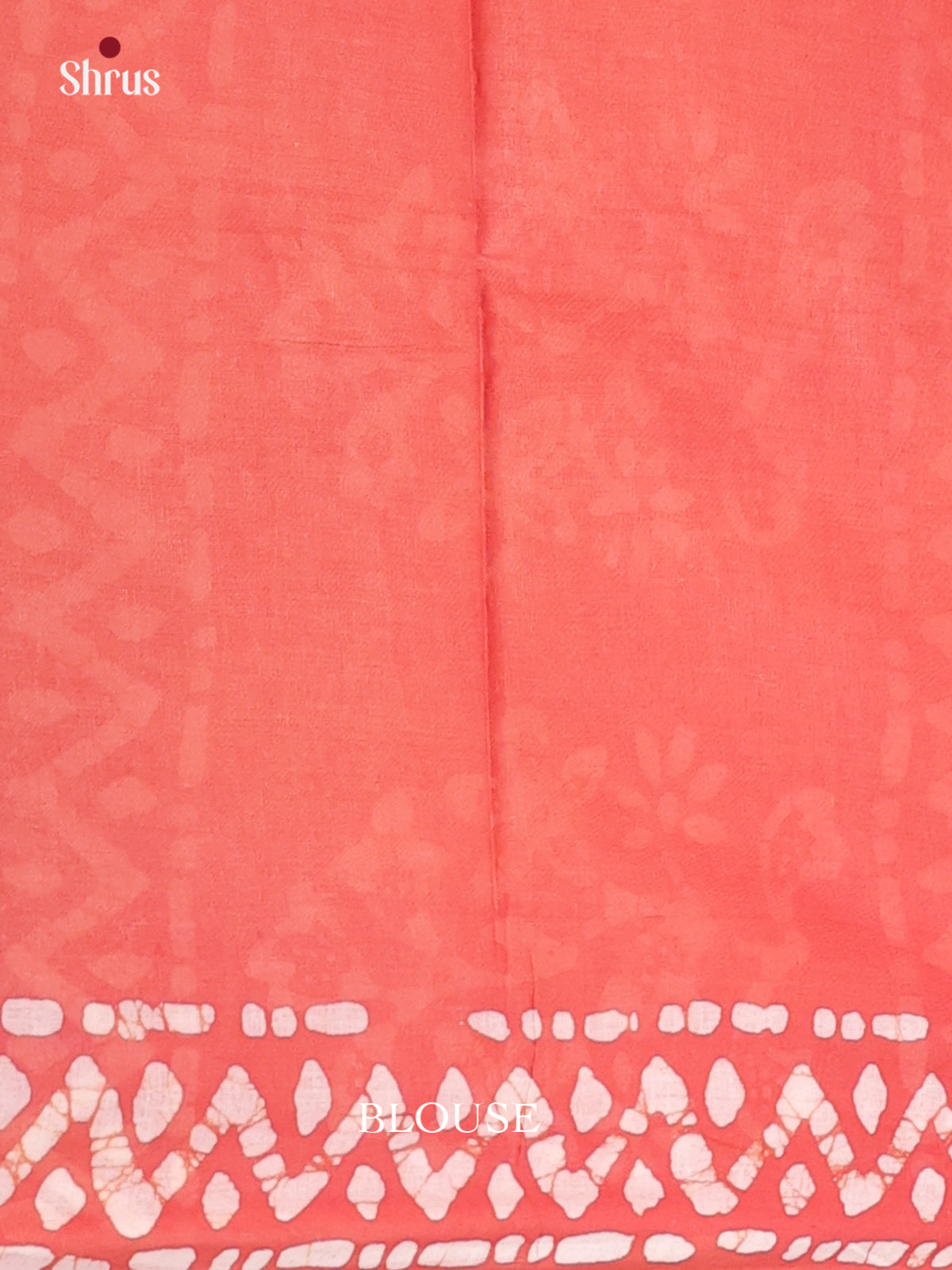 Peachish Orange - Bhatik Saree - Shop on Shrus.com