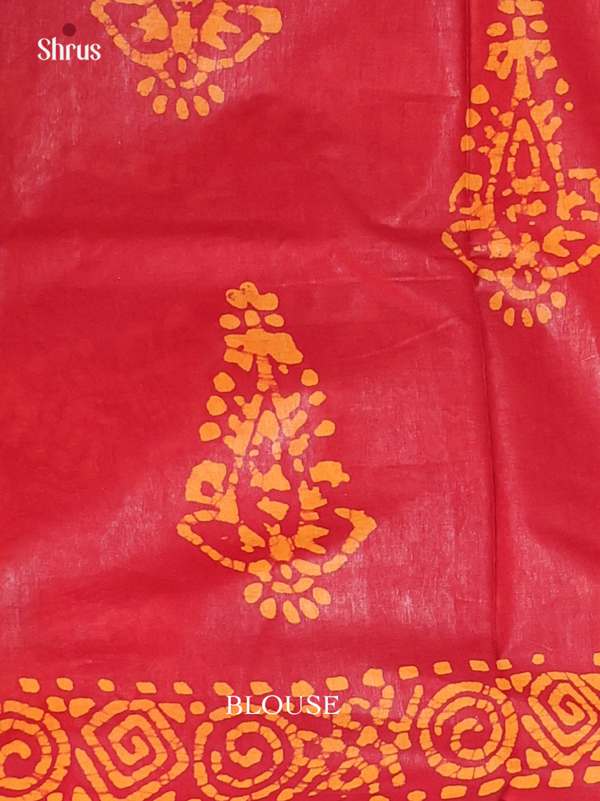 Red & Mustard - Bhatik Saree - Shop on Shrus.com