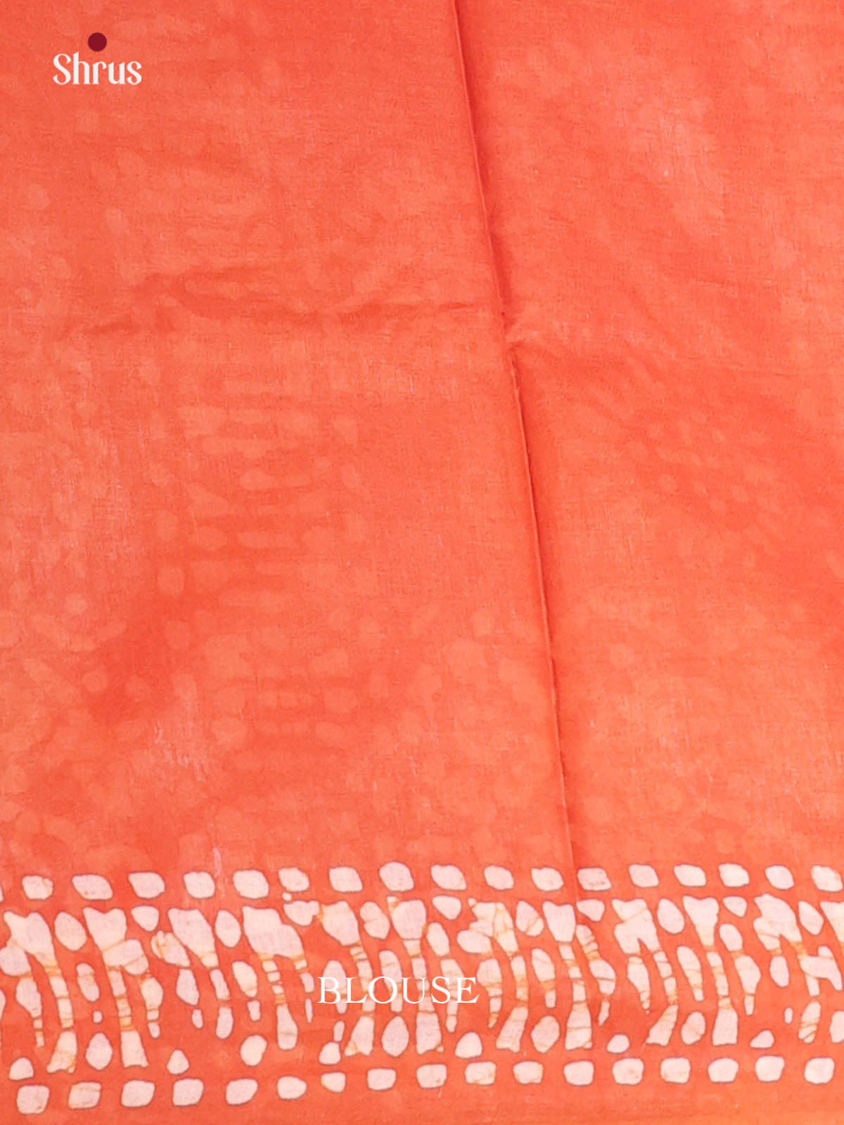 Orange - Bhatik Saree - Shop on Shrus.com