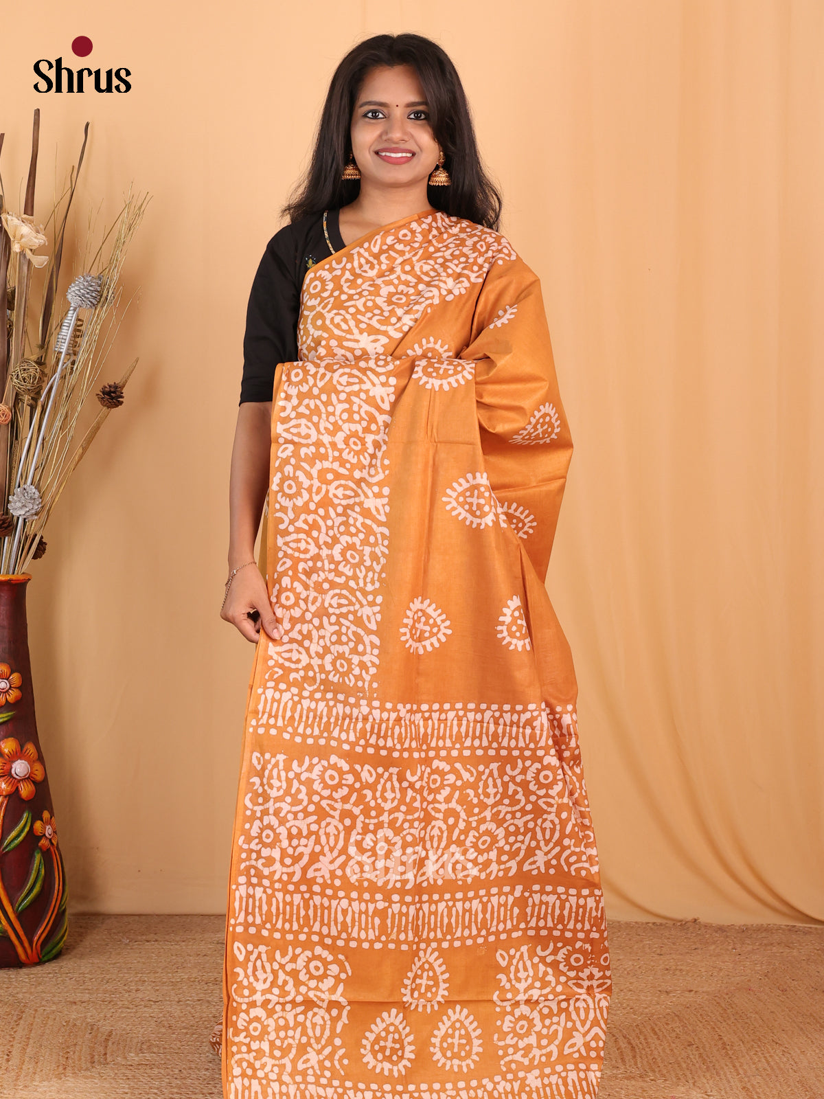 Dark Mustard - Bhatik Saree - Shop on Shrus.com