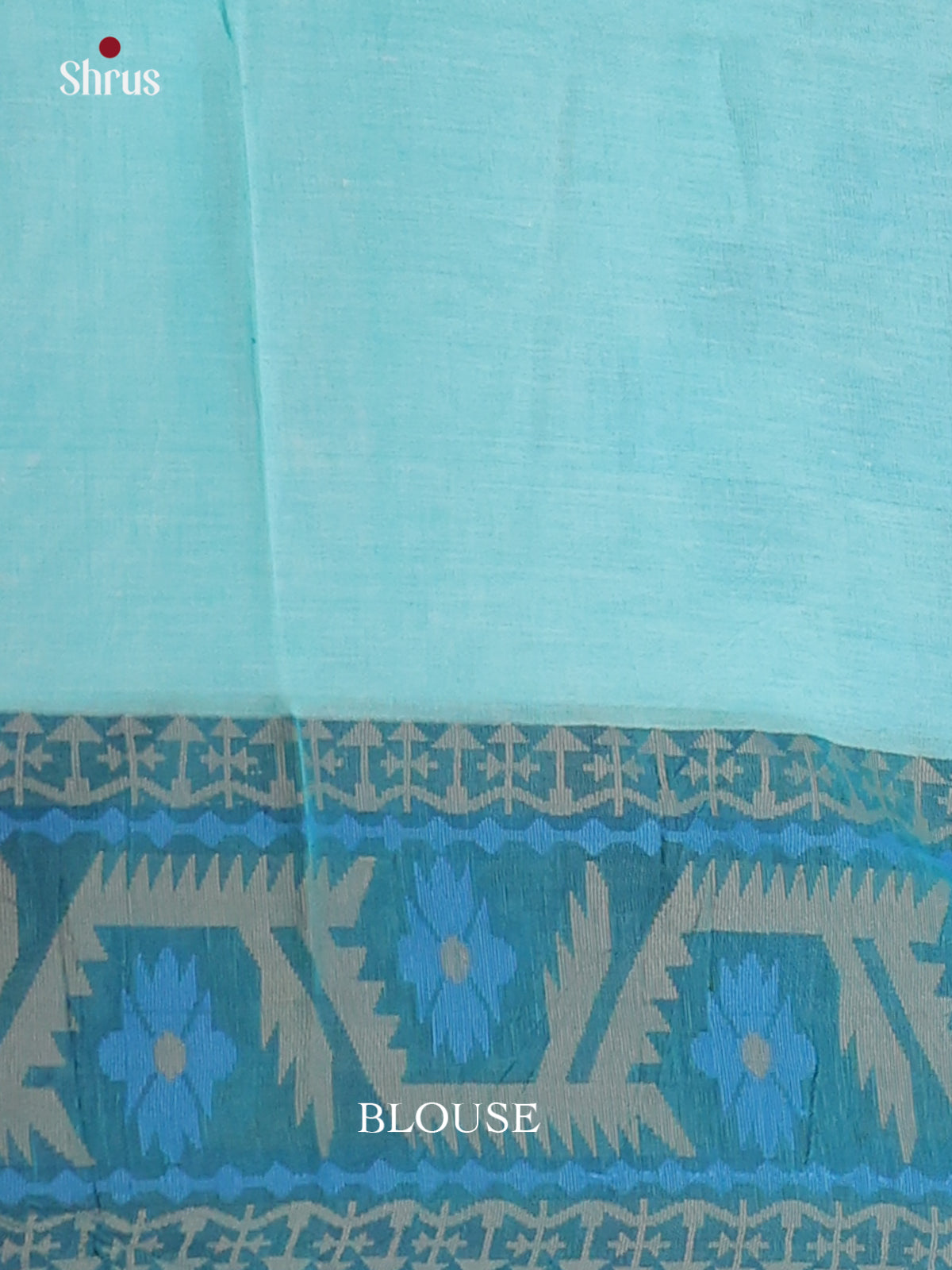 Blue - Bengal cotton Saree - Shop on Shrus.com