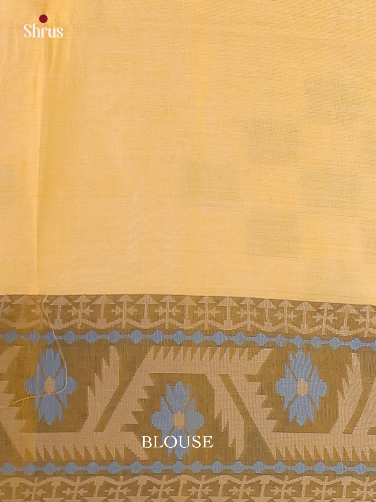 Yellow - Bengal cotton Saree - Shop on Shrus.com