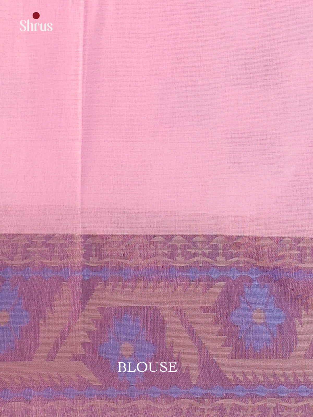 Pink & Purple - Bengal cotton Saree - Shop on Shrus.com