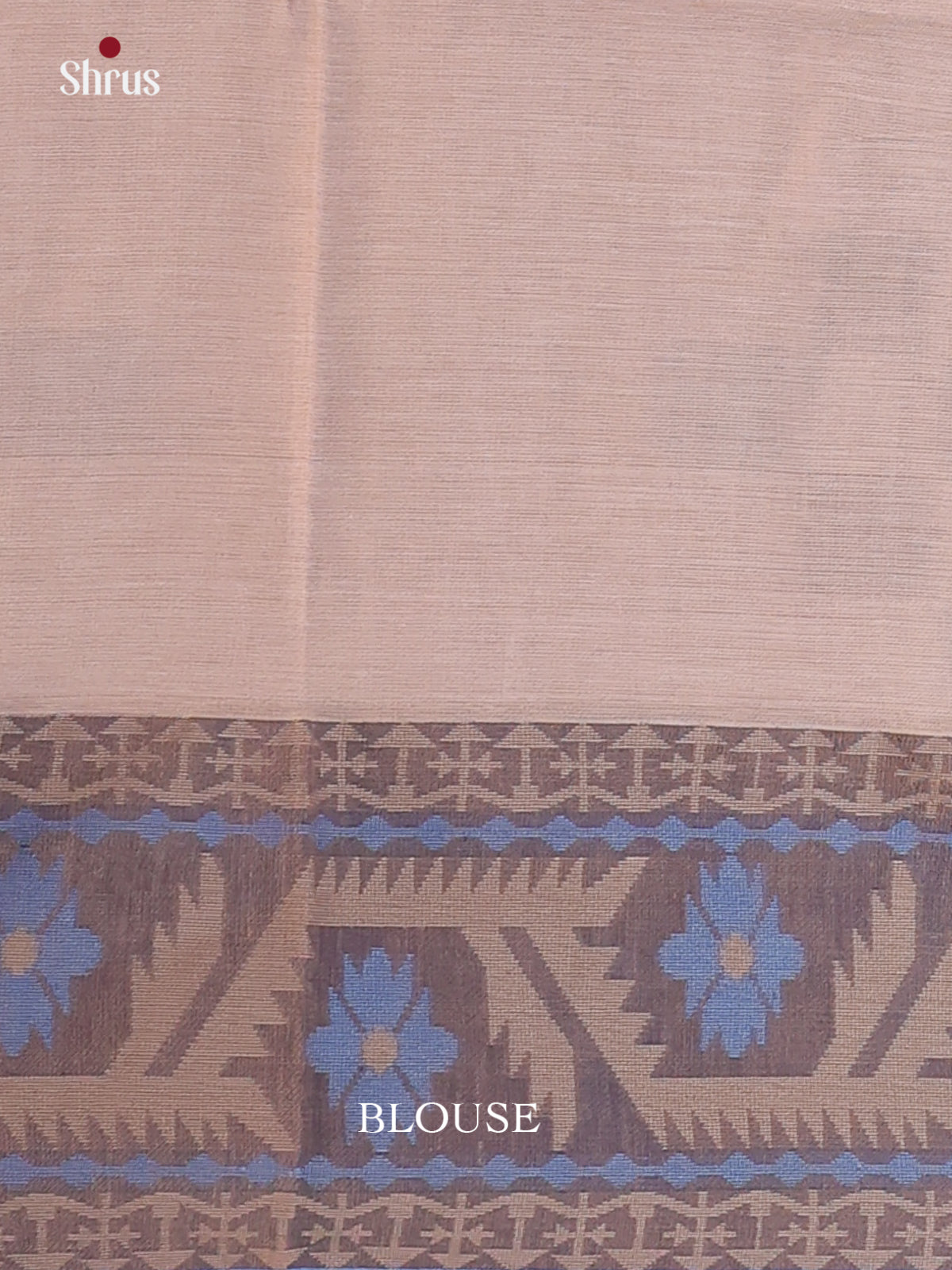 Cream & Grey - Bengal cotton Saree - Shop on Shrus.com