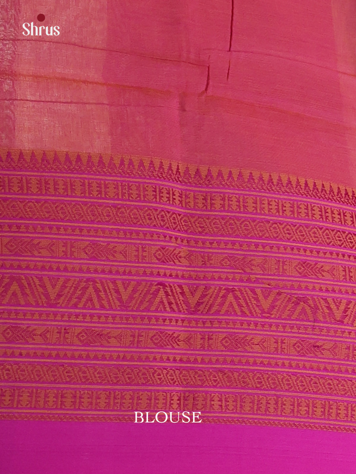 Sandal & Pink - Bengal cotton Saree - Shop on Shrus.com