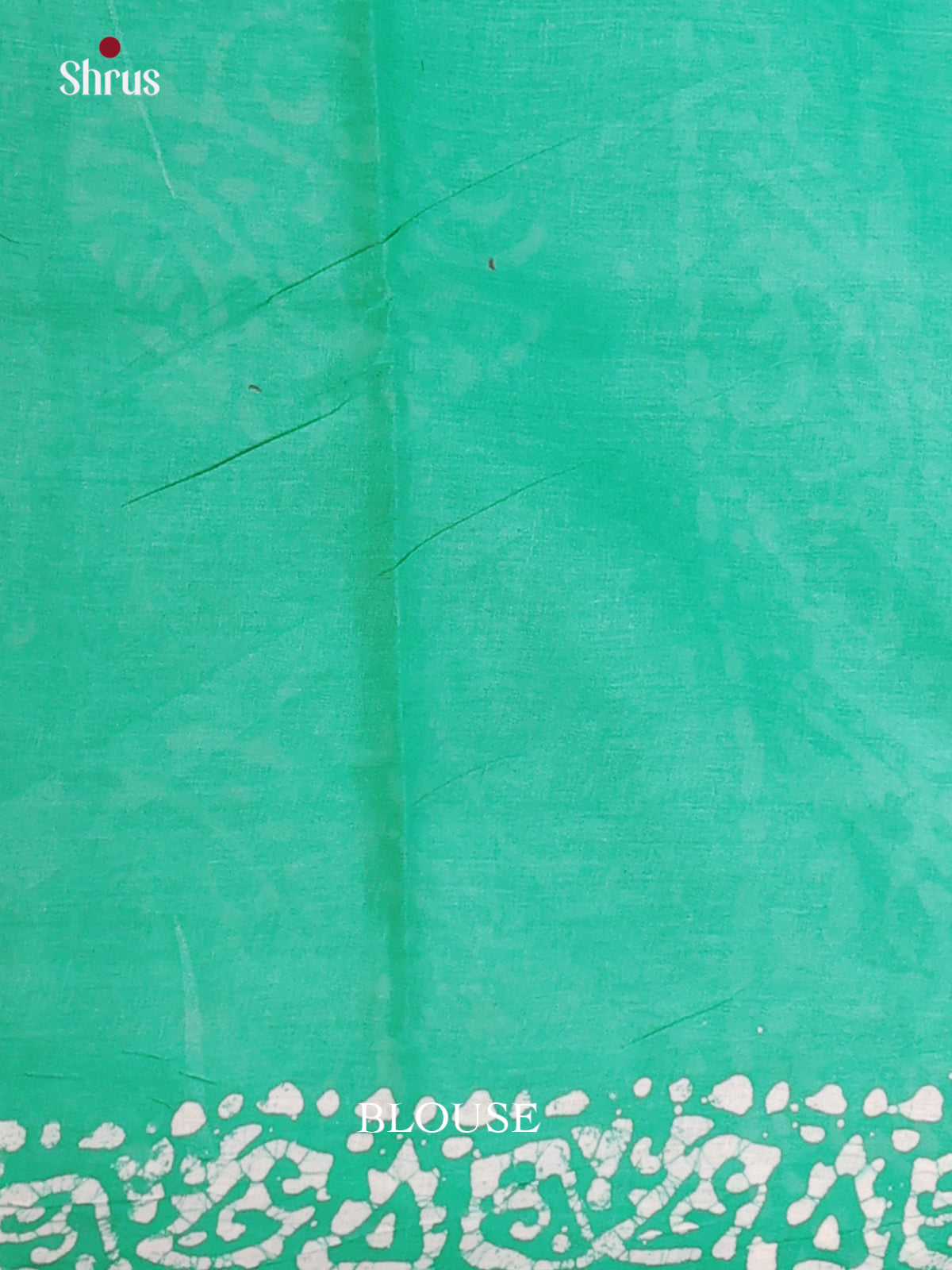 White & Teal - Bhatik Saree - Shop on Shrus.com