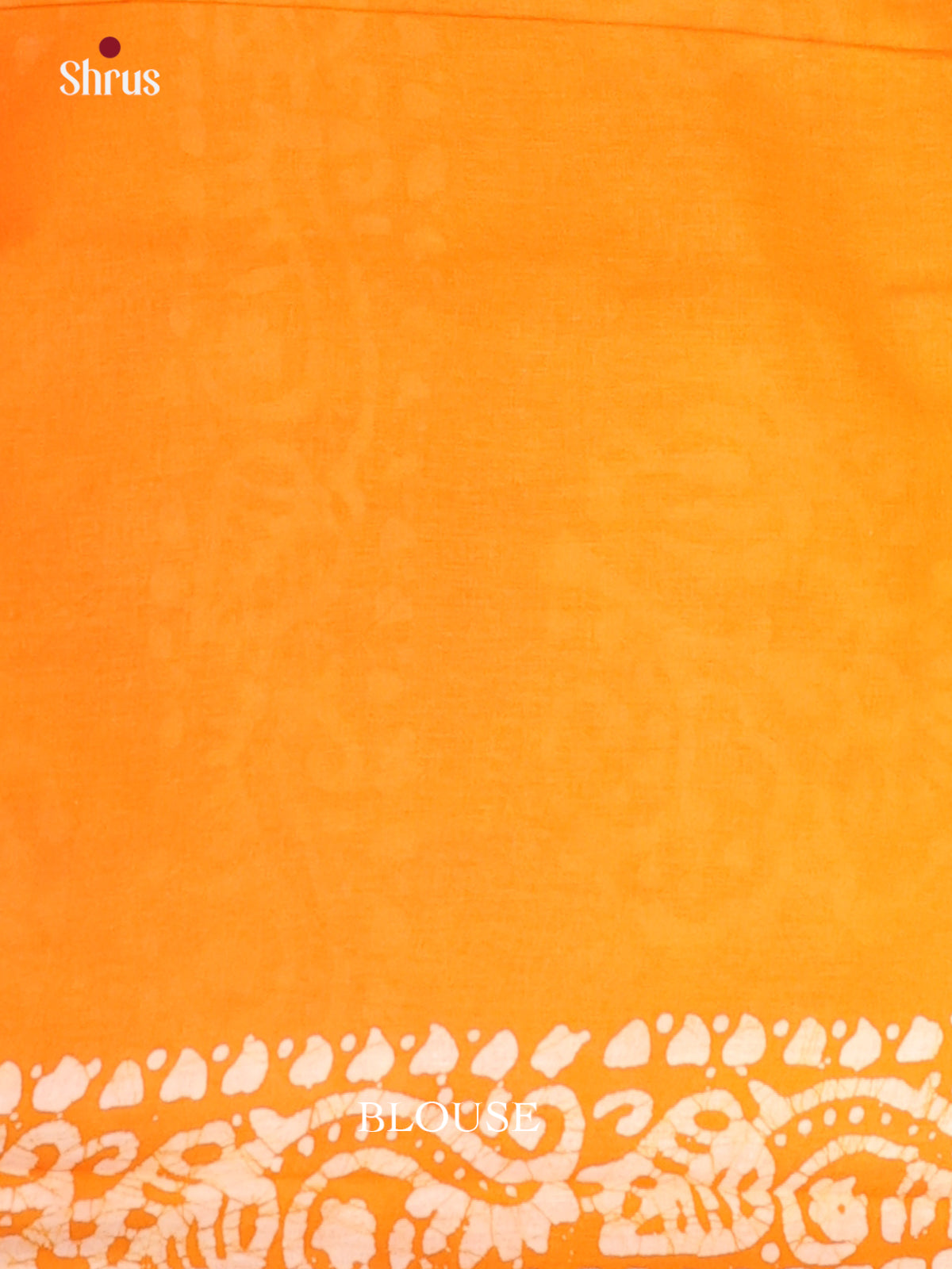 White & Orange - Bhatik Saree - Shop on Shrus.com