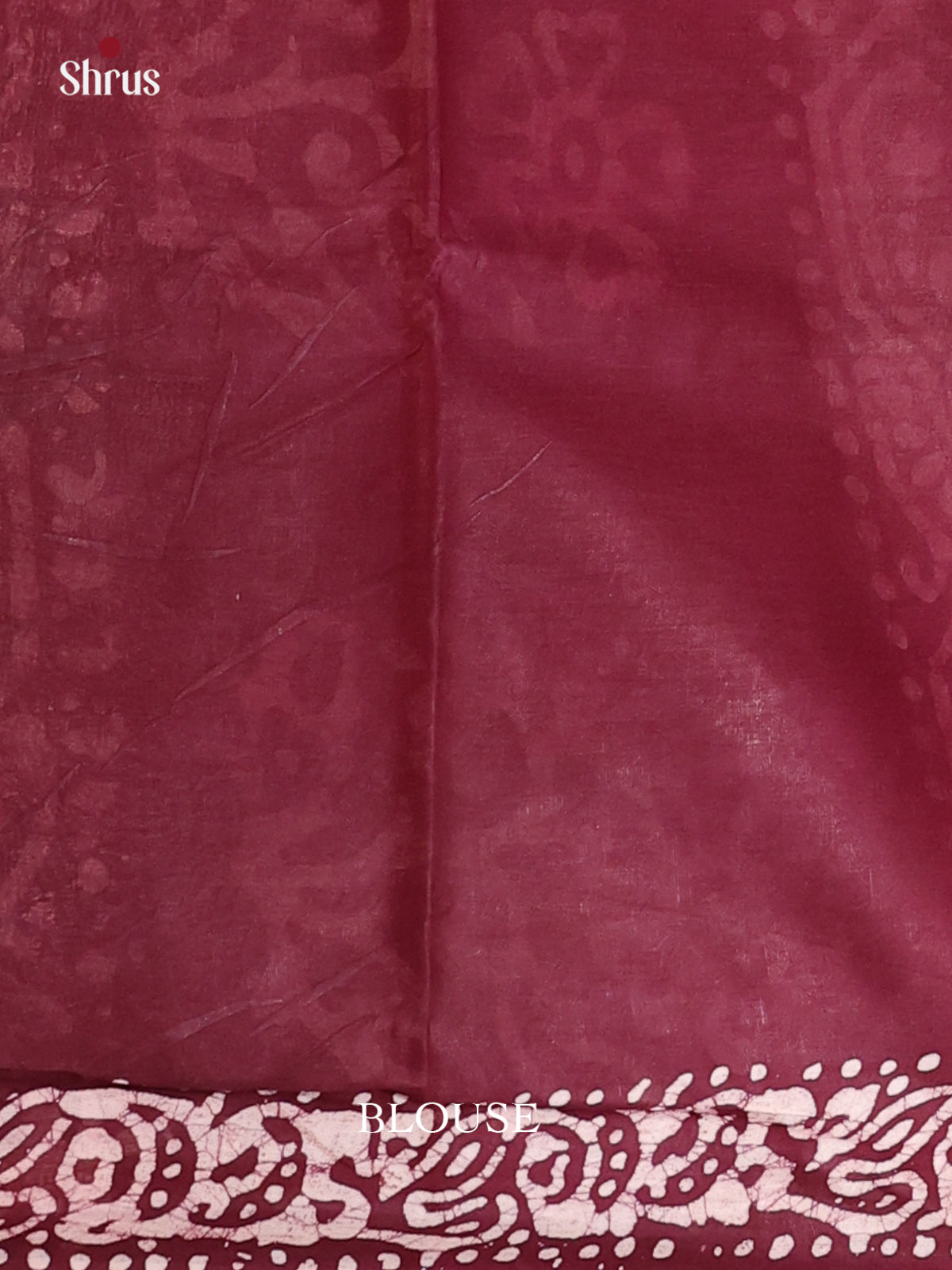 Pink & Maroon - Bhatik Saree - Shop on Shrus.com
