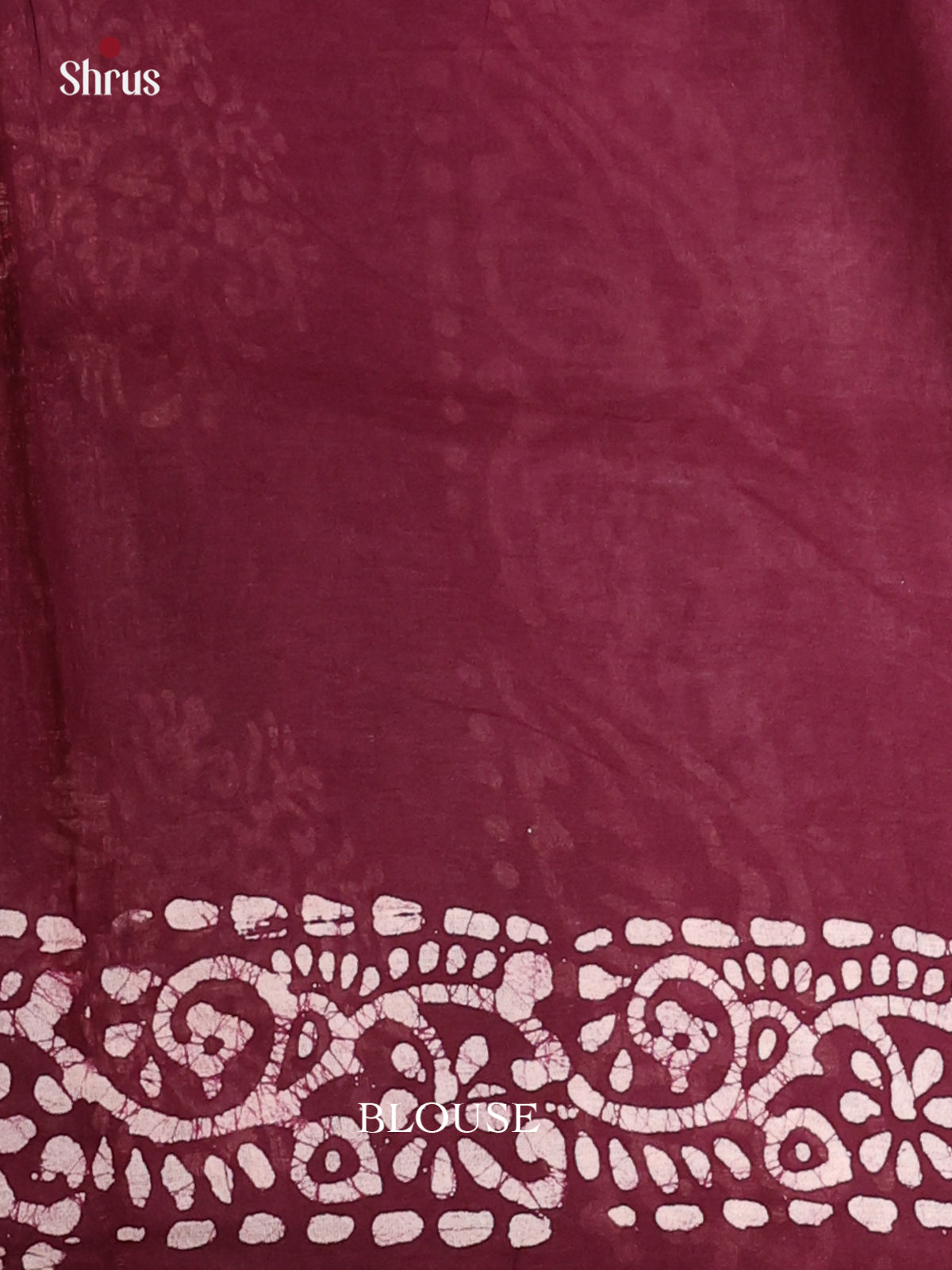 Maroon - Bhatik Saree - Shop on Shrus.com