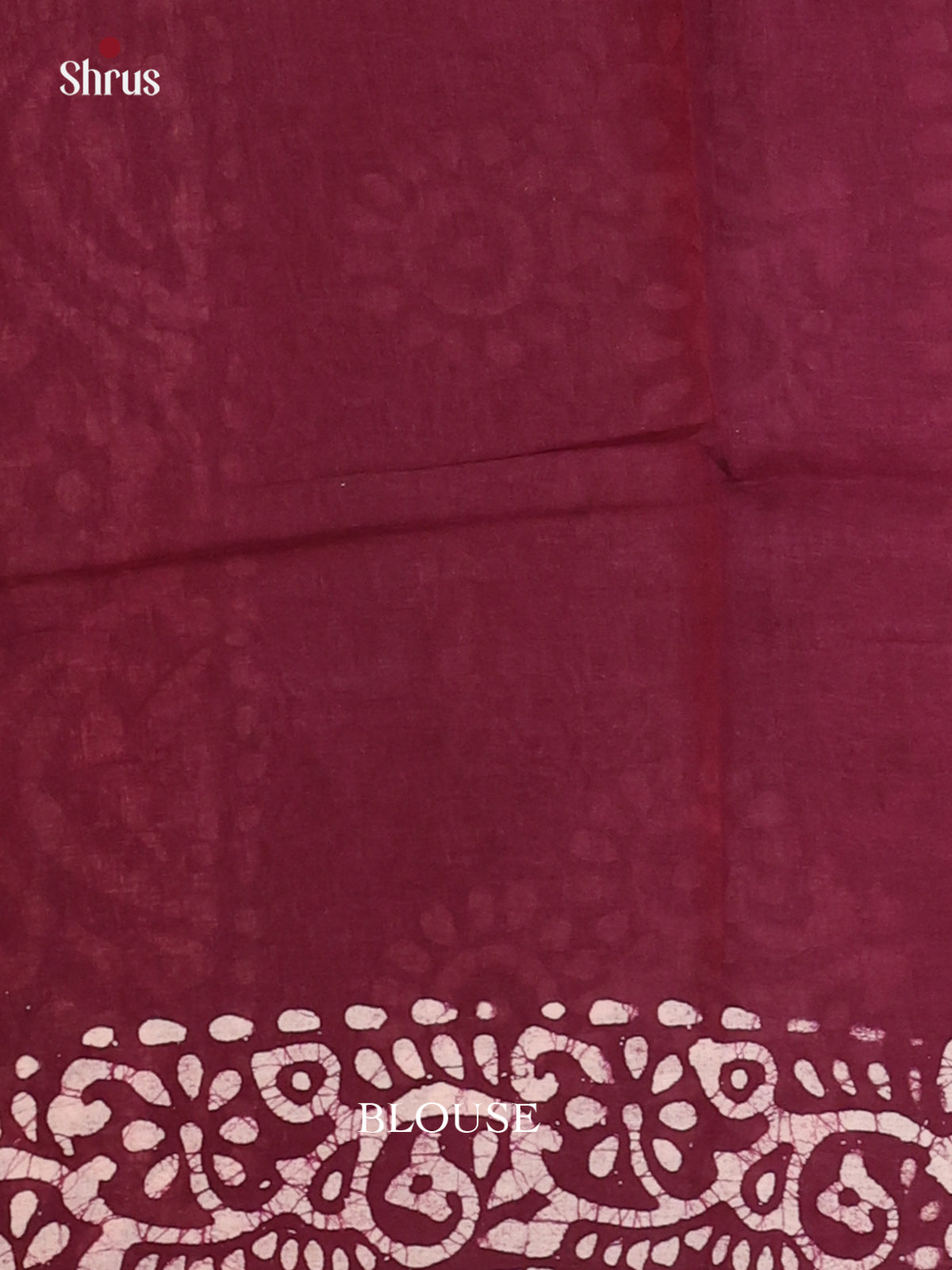 Maroon - Bhatik Saree - Shop on Shrus.com