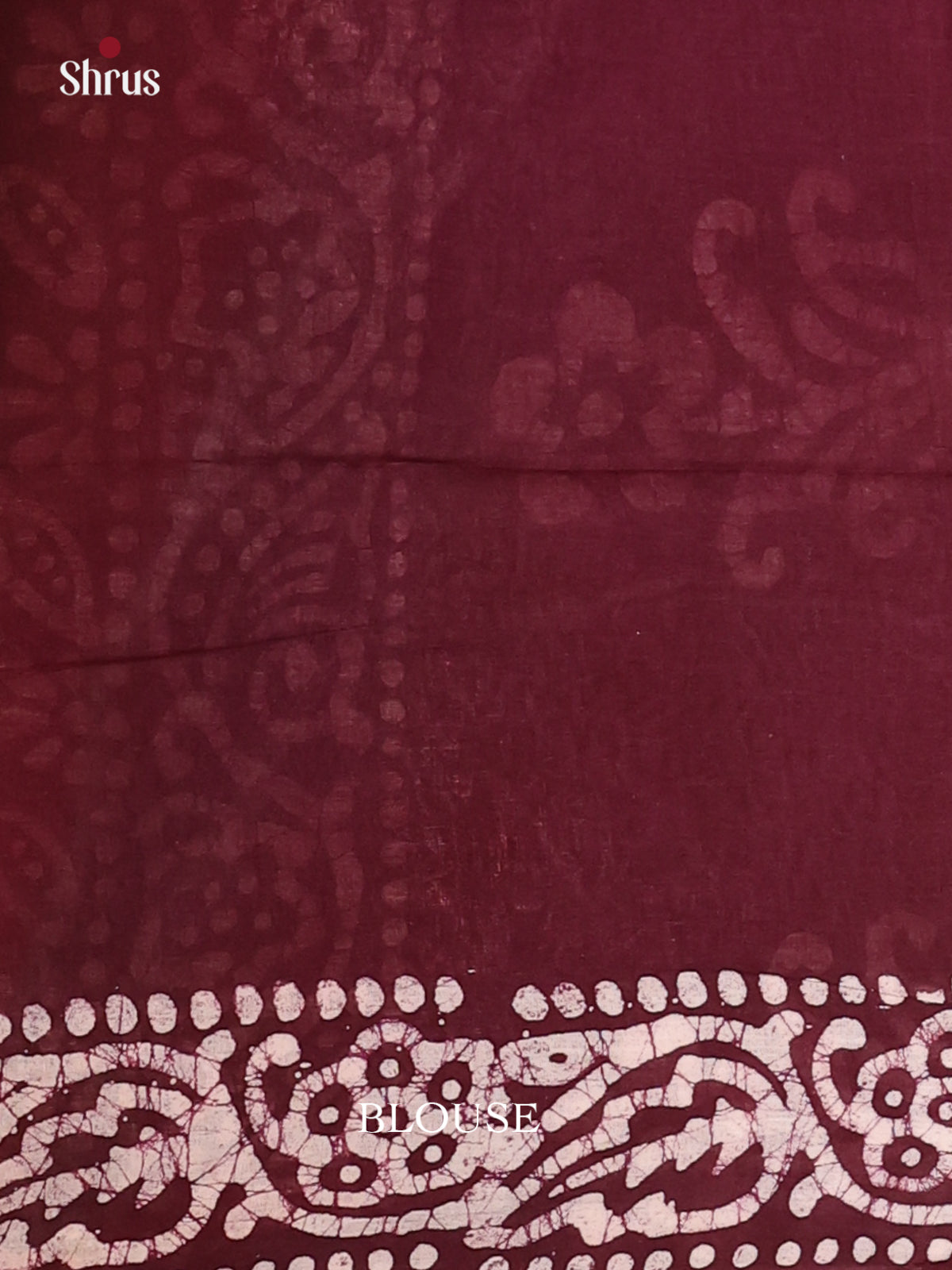 Wine - Bhatik Saree - Shop on Shrus.com