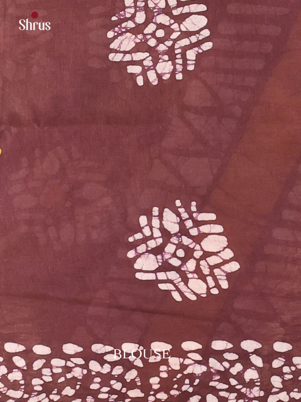 Brown - Bhatik Saree - Shop on Shrus.com