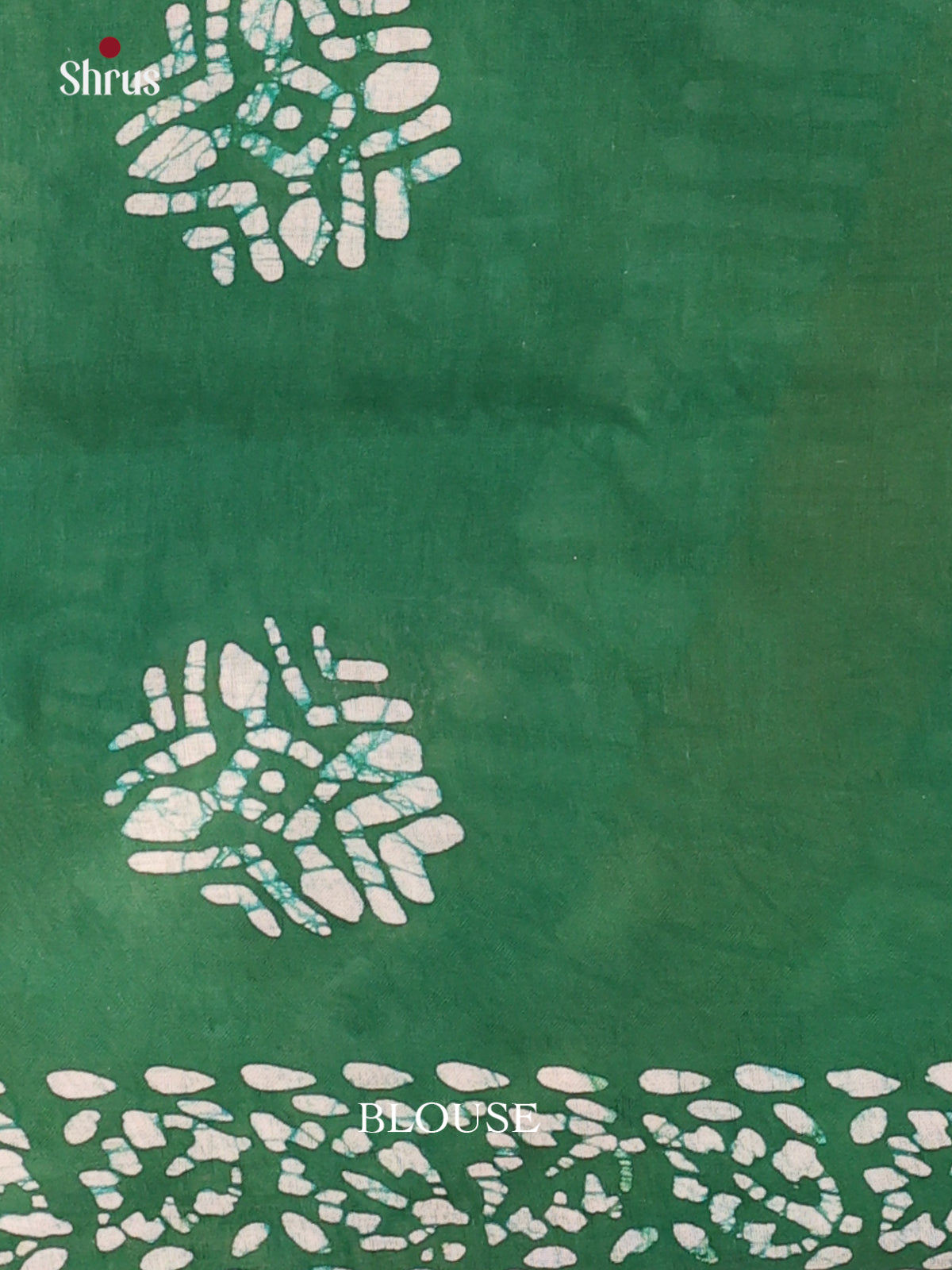 Green - Bhatik Saree - Shop on Shrus.com