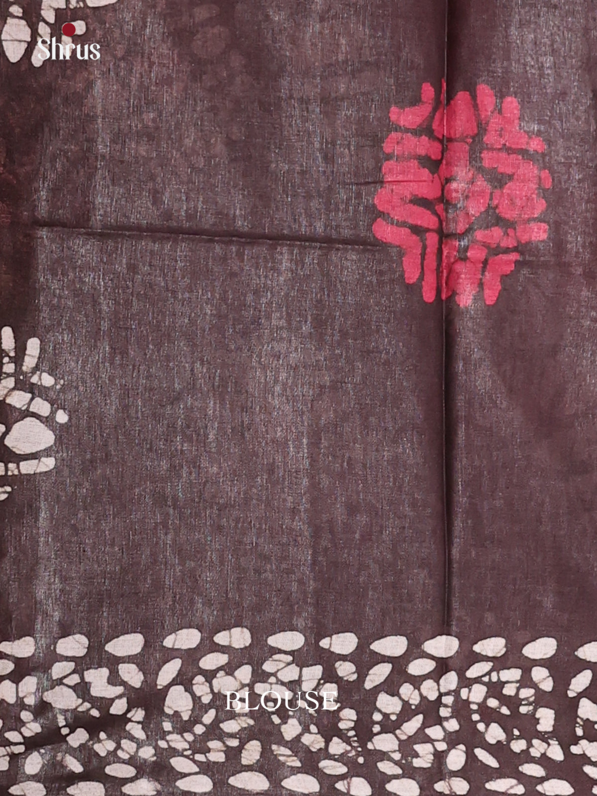 Dark Brown- Bhatik Saree - Shop on Shrus.com