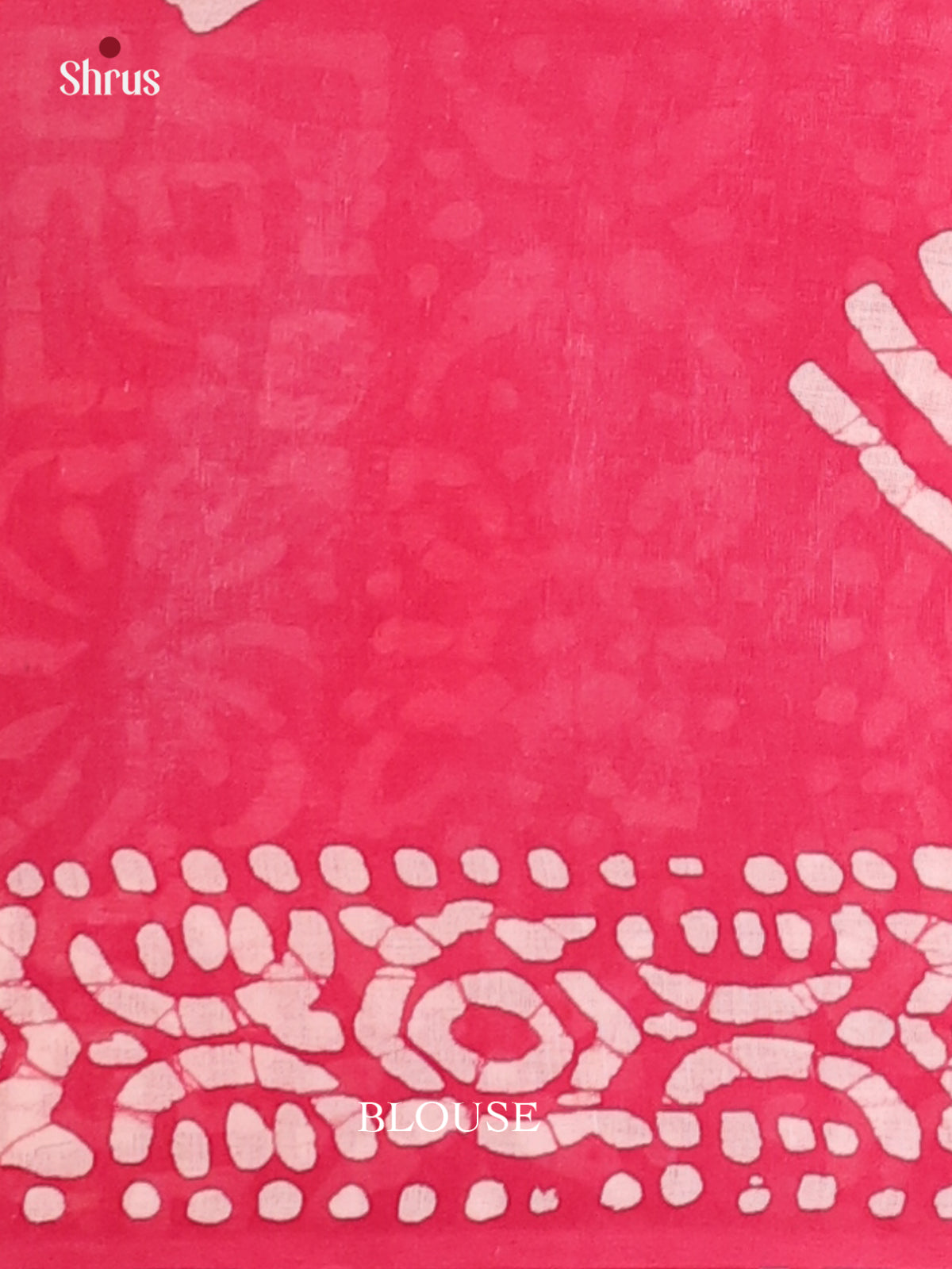 Cream & Pink - Bhatik Saree - Shop on Shrus.com