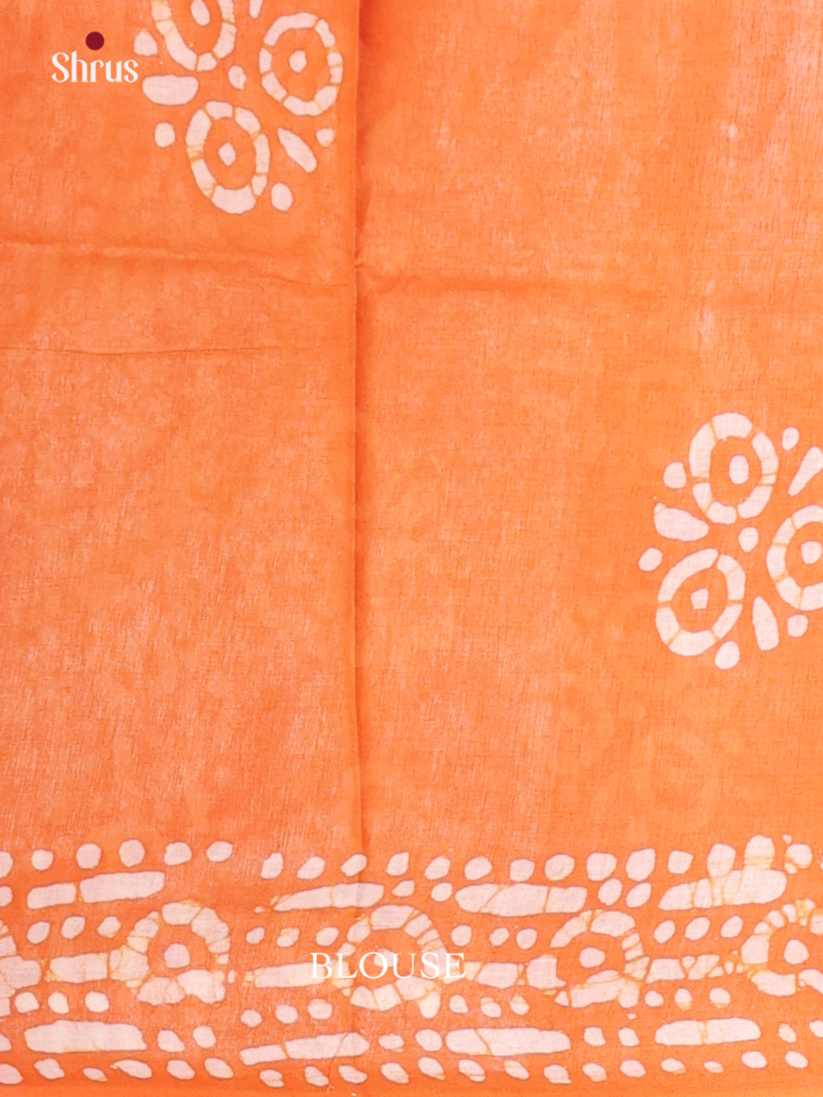 Green & Orange - Bhatik Saree - Shop on Shrus.com