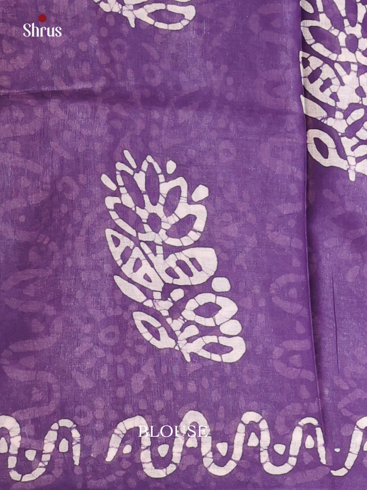 Brown & Violet - Bhatik Saree - Shop on Shrus.com