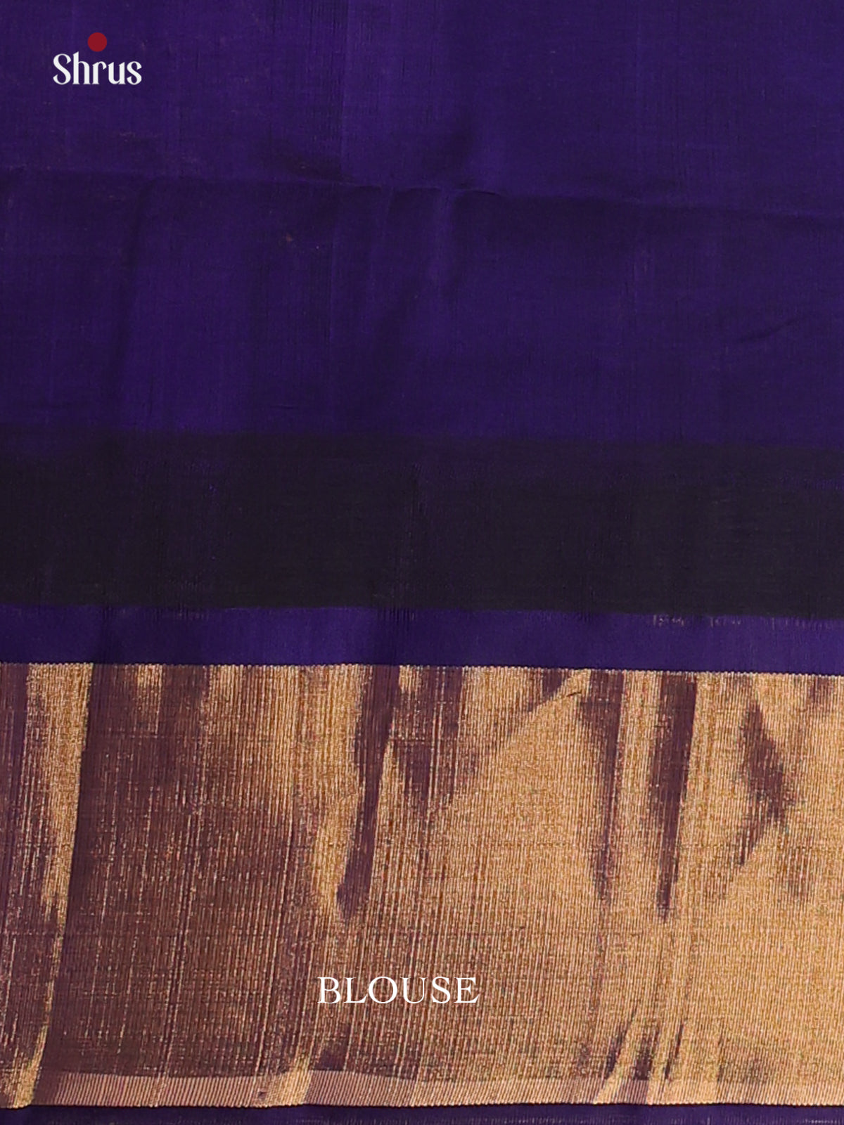 Peach & Blue - Silk Cotton Saree - Shop on Shrus.com