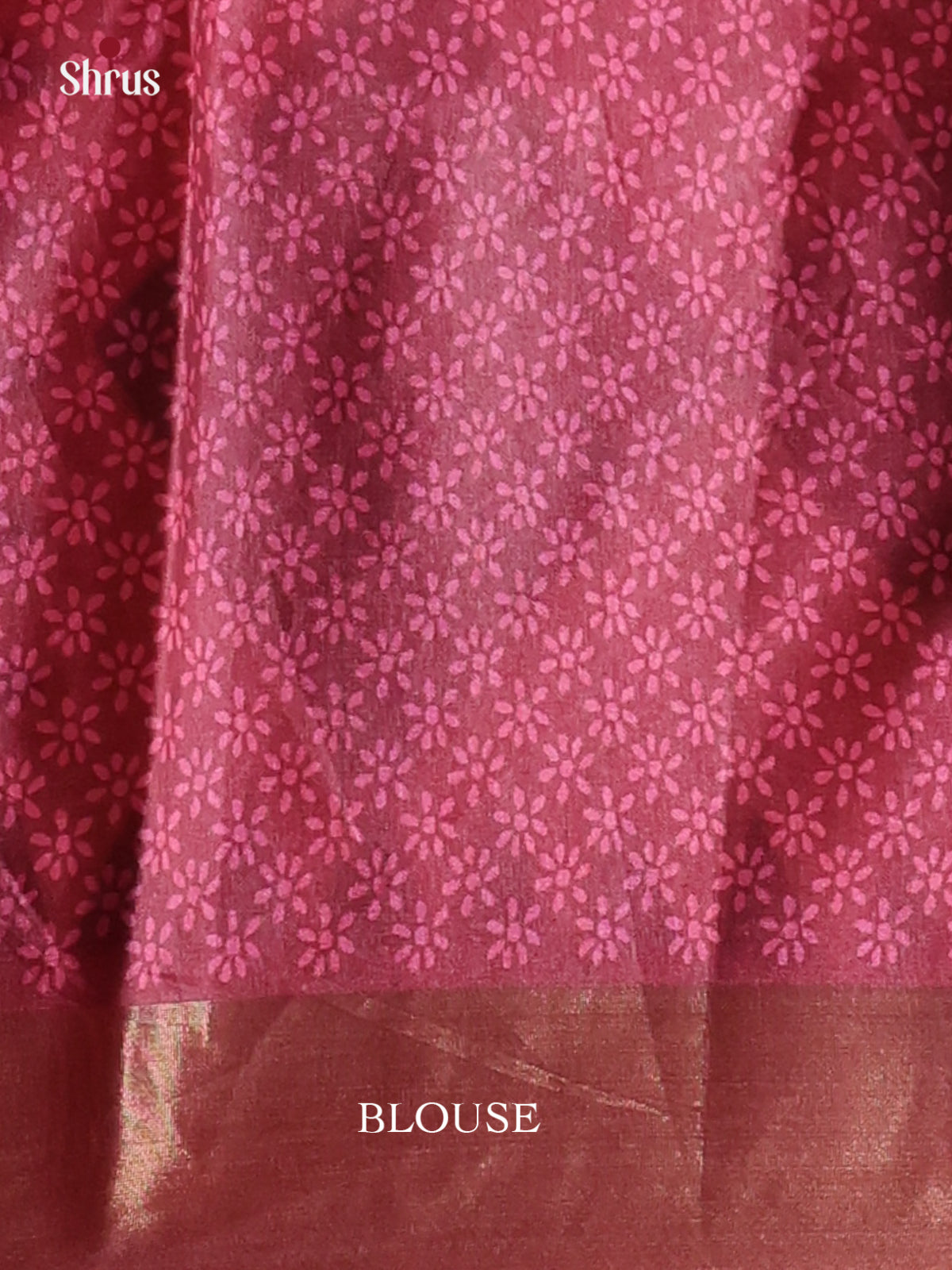 Cream & Green - Printed Tussar Saree - Shop on Shrus.com