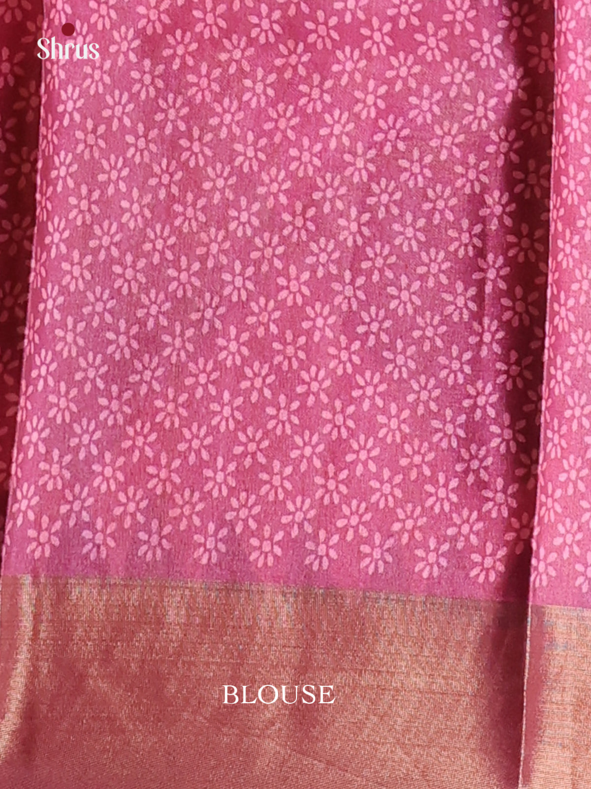 Cream & Green - Printed Tussar Saree - Shop on Shrus.com