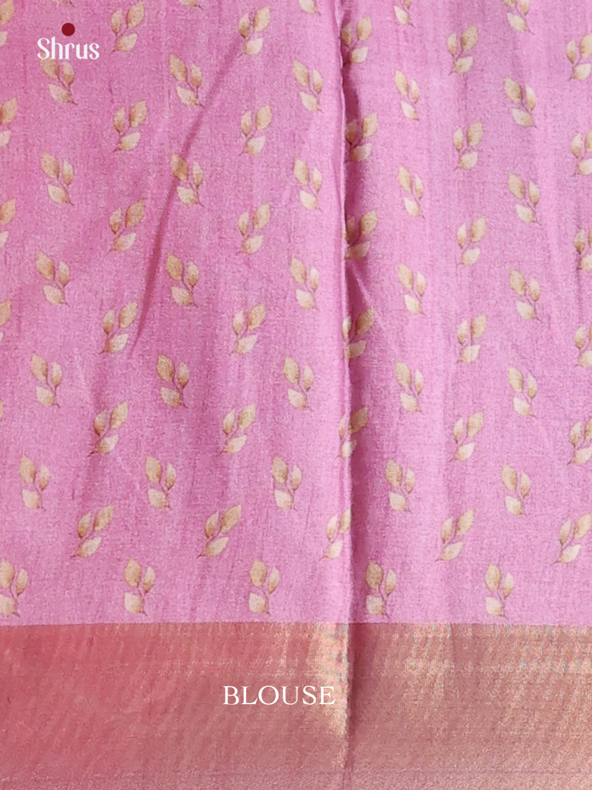 Lavender - Printed Tussar Saree - Shop on Shrus.com