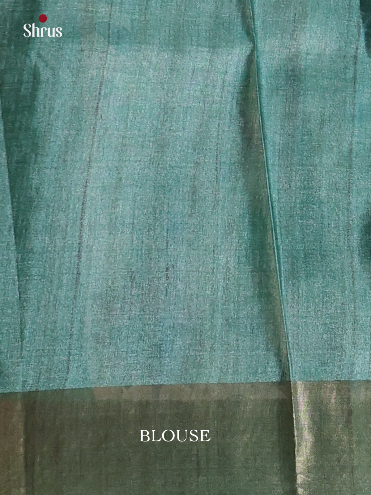 Cream & Green - Printed Tussar Saree - Shop on Shrus.com