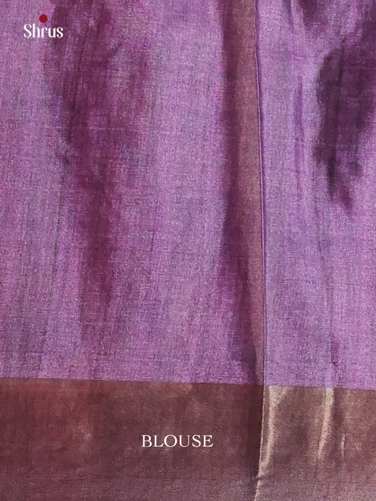 Cream & Purple - Printed Tussar Saree - Shop on Shrus.com