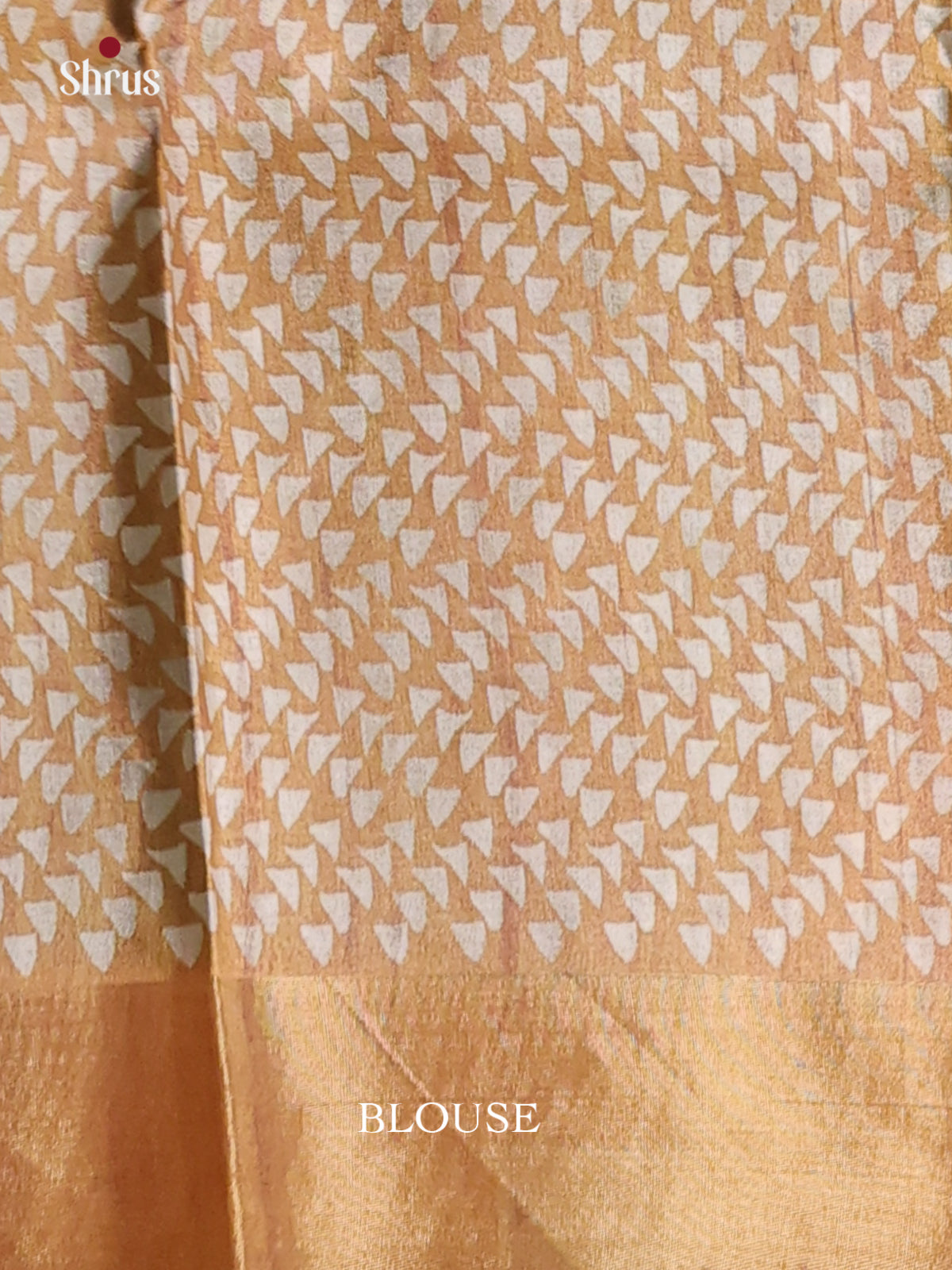 Grey & Mustard - Printed Tussar Saree - Shop on Shrus.com