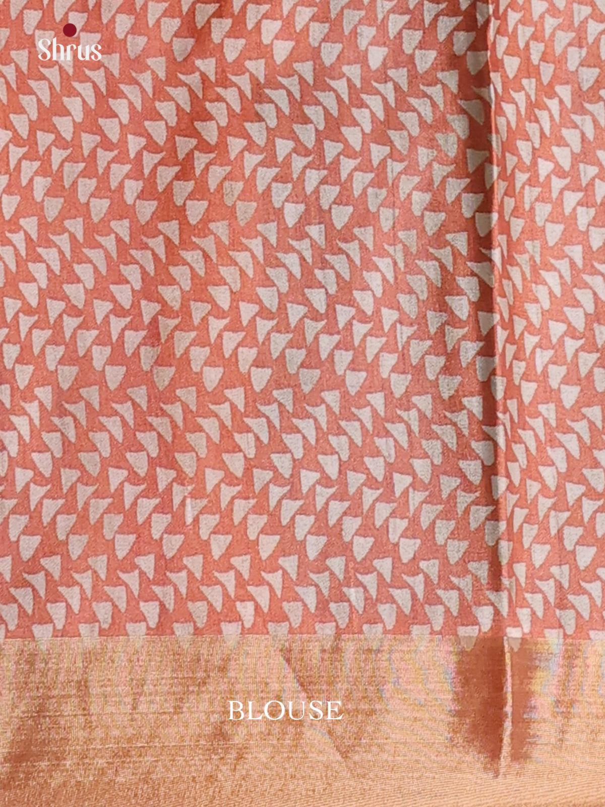 Cream & brown - Printed Tussar Saree - Shop on Shrus.com