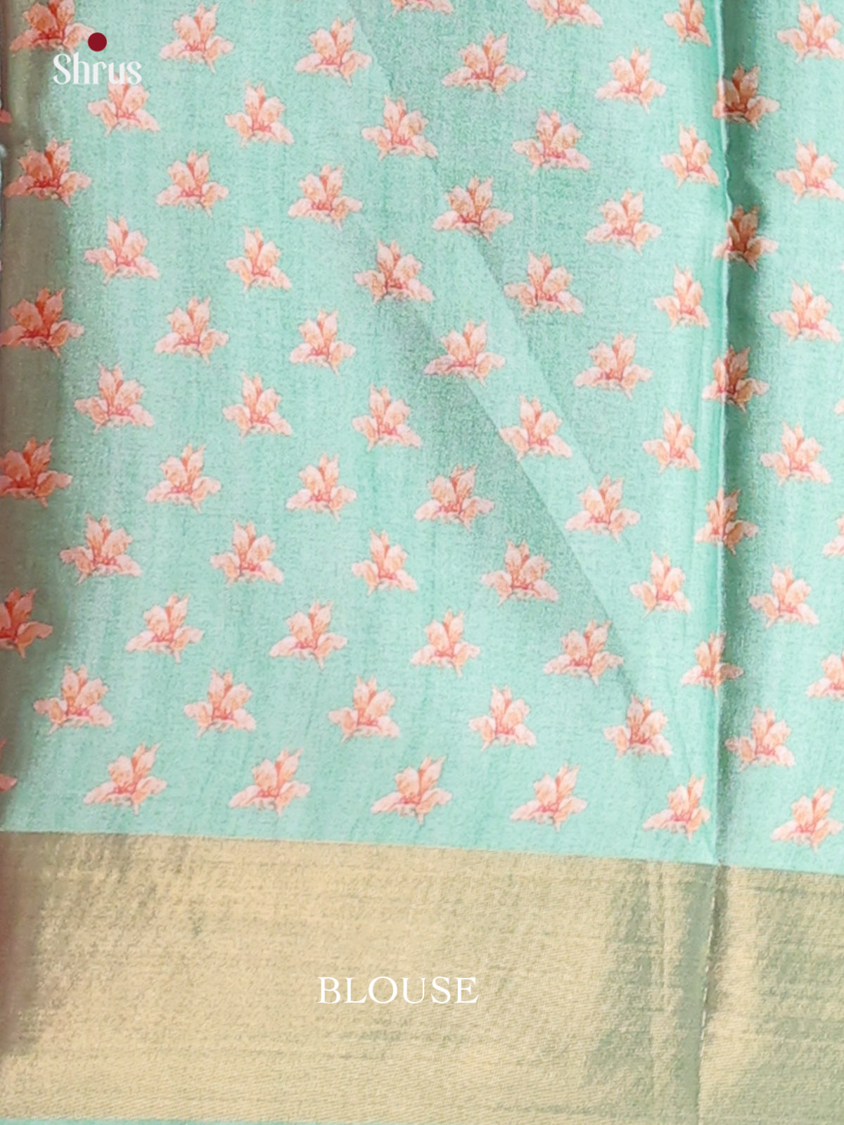 Green - Printed Tussar Saree - Shop on Shrus.com