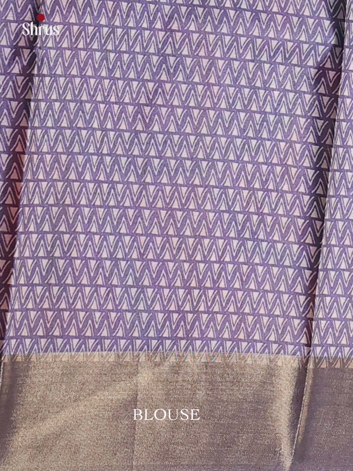 Purple - Printed Tussar Saree - Shop on Shrus.com