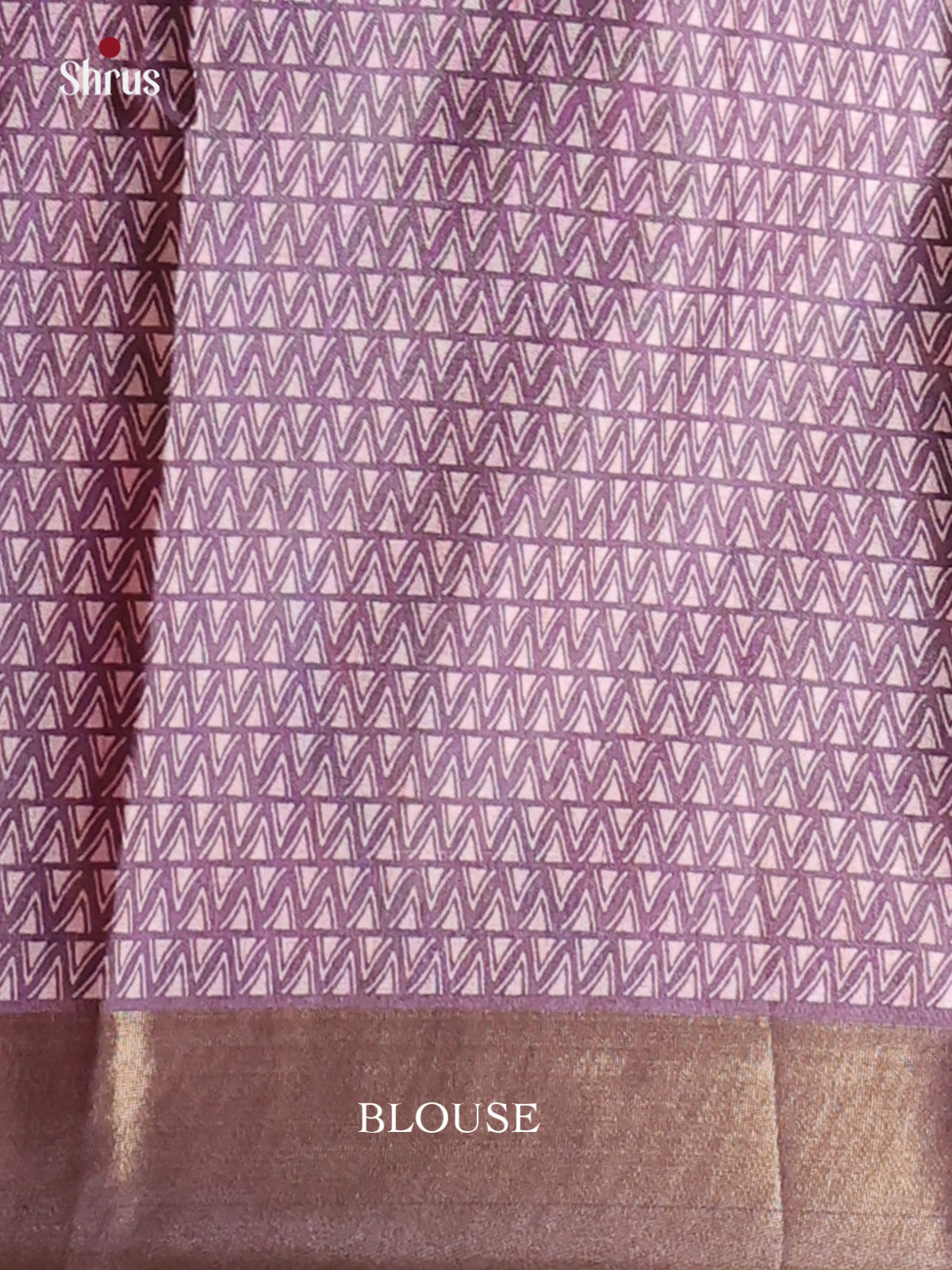 Purple - Printed Tussar Saree - Shop on Shrus.com