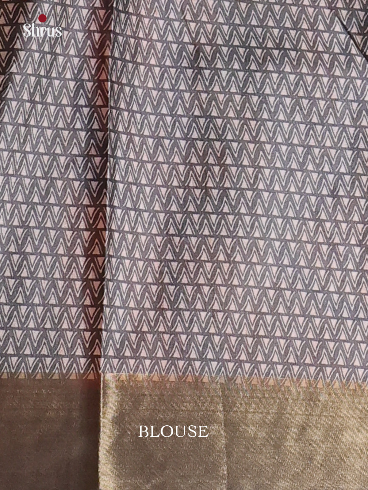 Grey - Printed Tussar Saree - Shop on Shrus.com