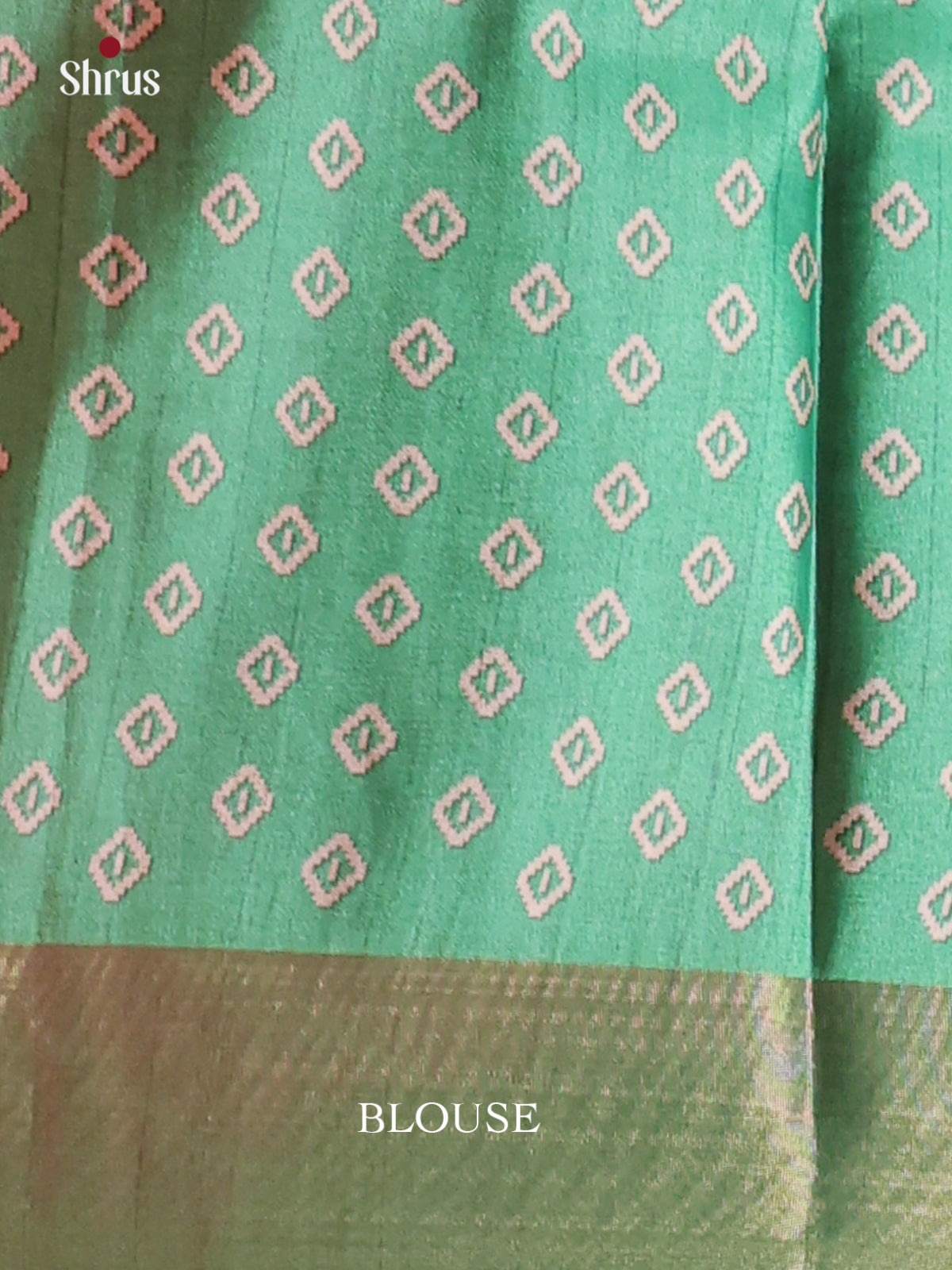 Mild Lavender & Green- Printed Tussar Saree - Shop on Shrus.com