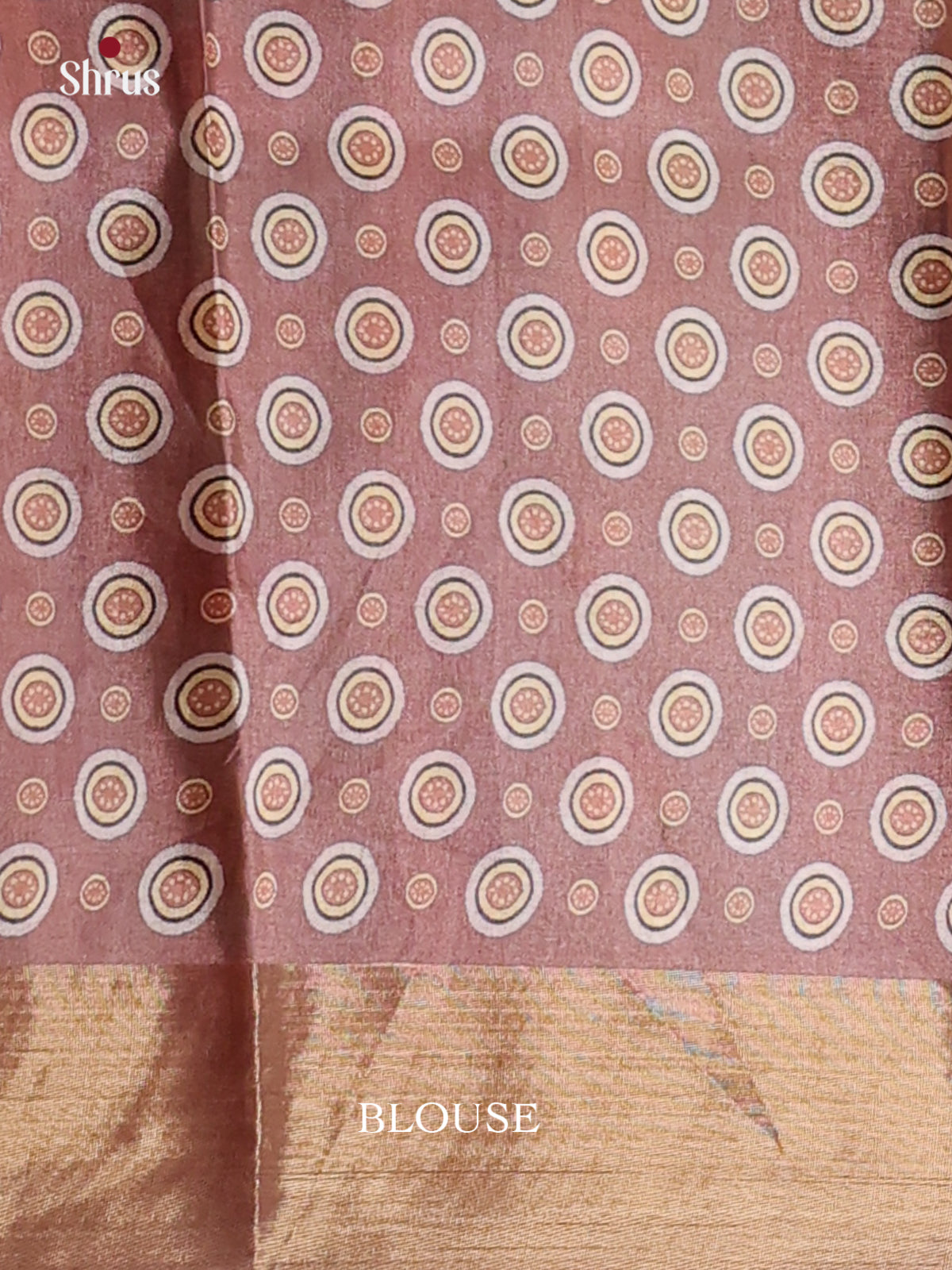 Teal Green & Brown - Printed Tussar Saree - Shop on Shrus.com