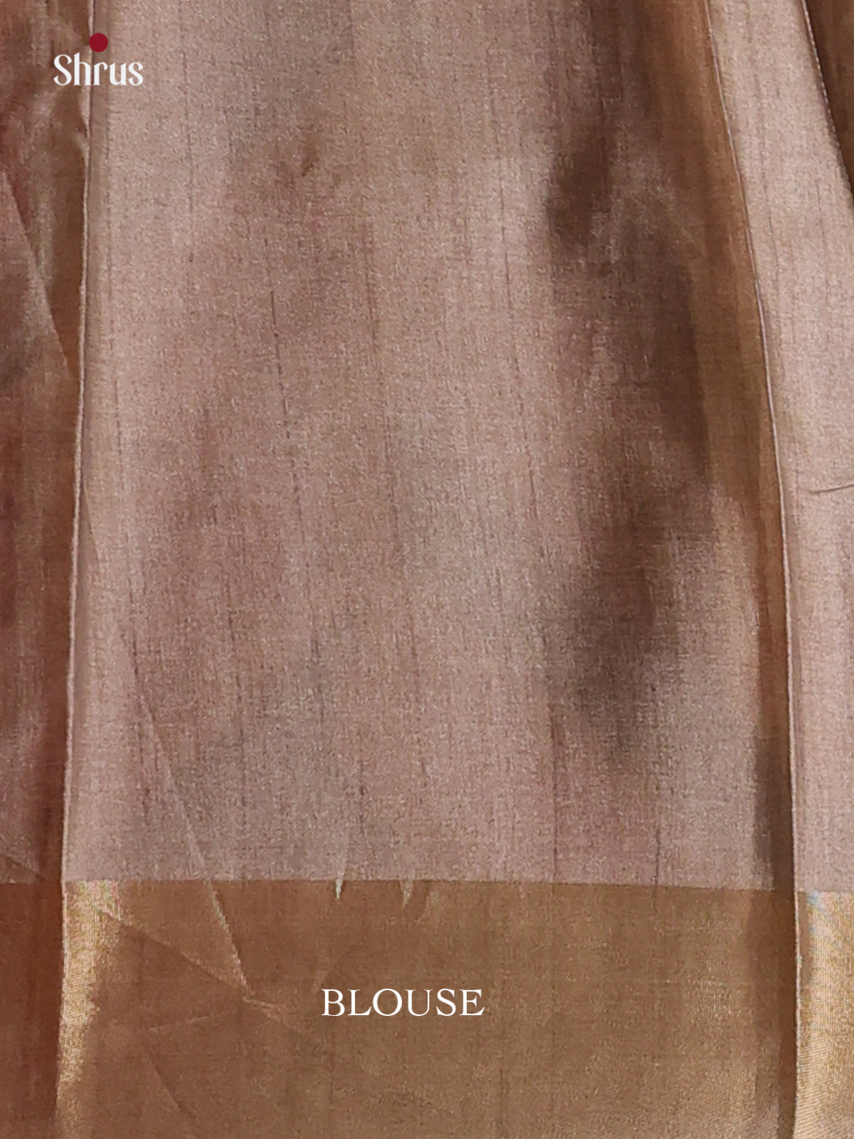 Dusty Brown - Printed Tussar Saree - Shop on Shrus.com