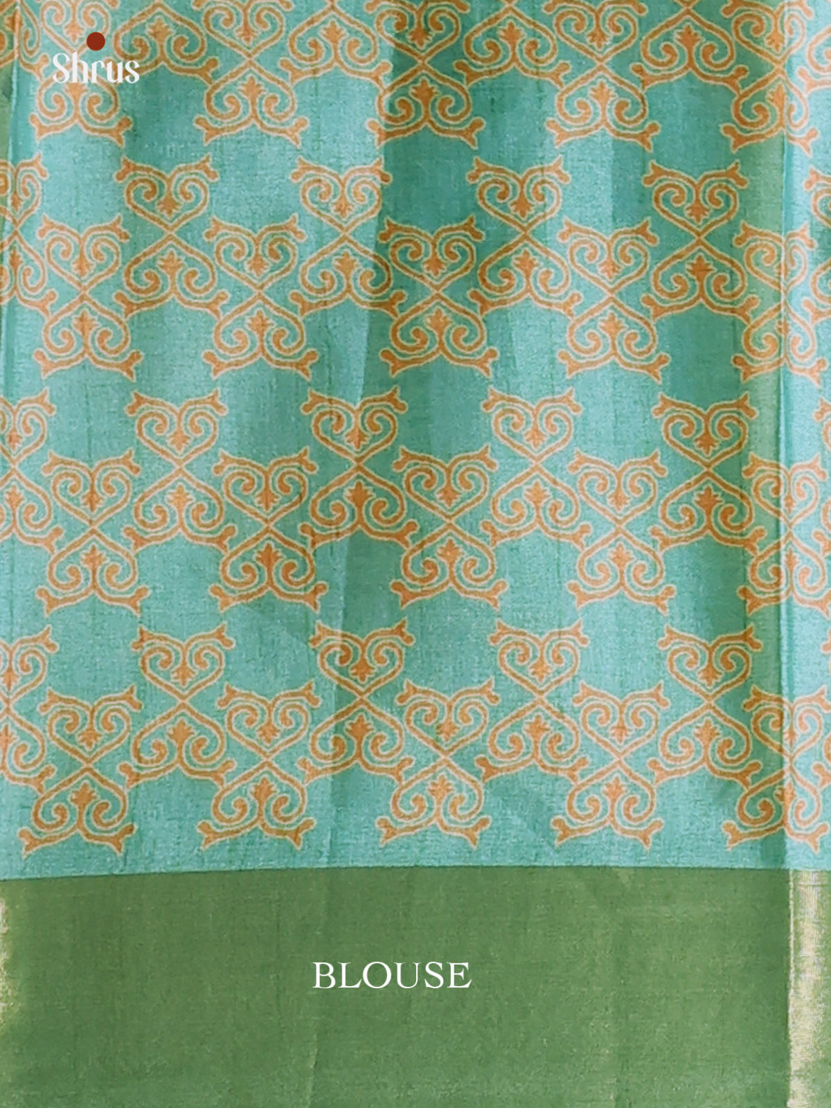 Pastel Green - Printed Tussar Saree - Shop on Shrus.com