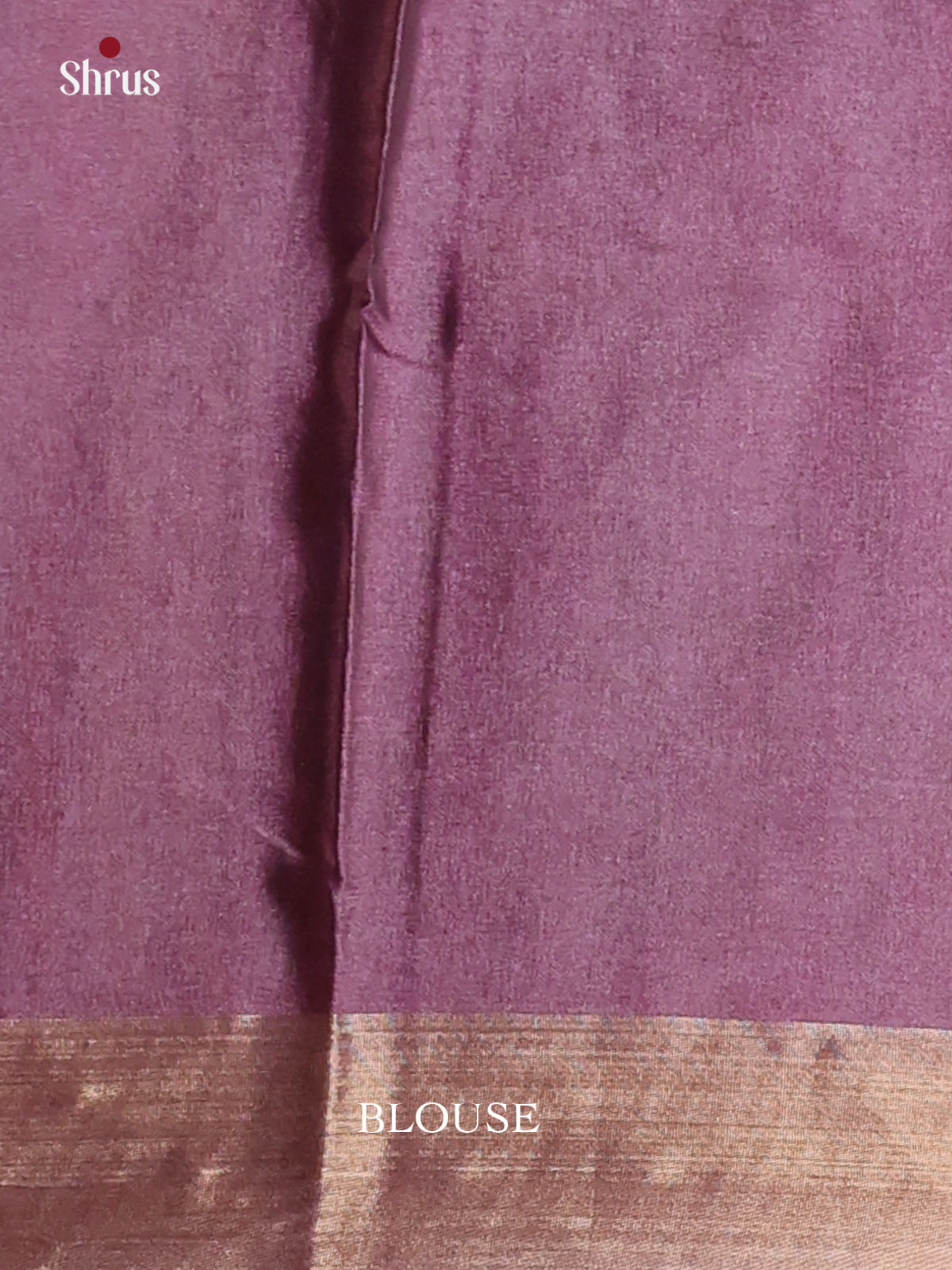 Cream & Jamun - Printed Tussar Saree - Shop on Shrus.com
