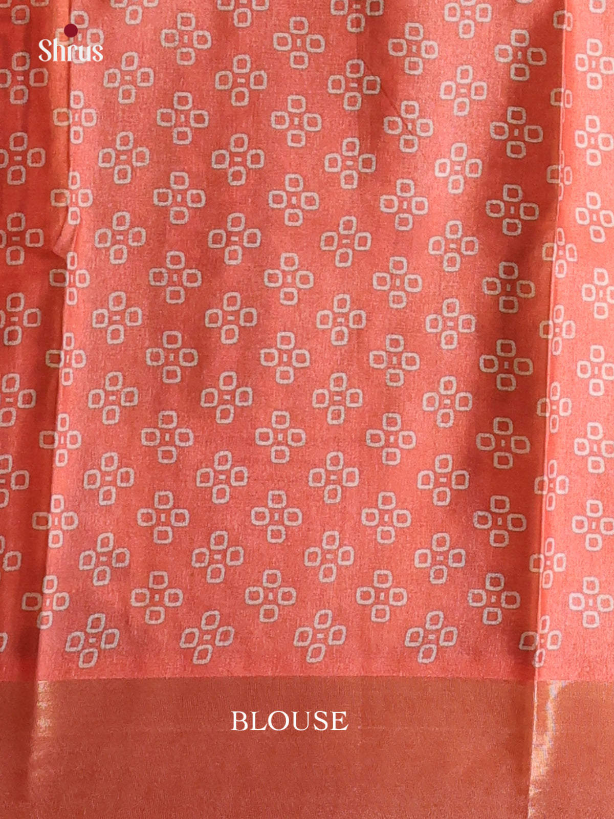 Green & Orange - Printed Tussar Saree - Shop on Shrus.com