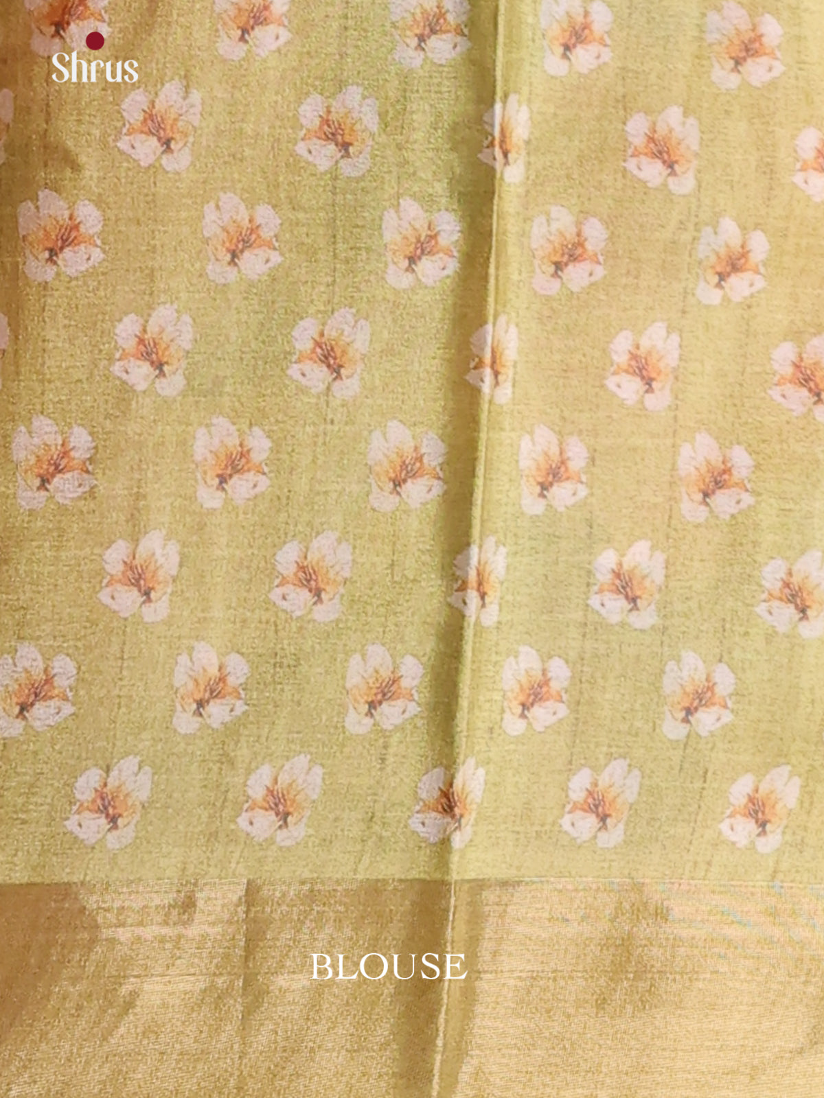 Purple & Green - Printed Tussar Saree - Shop on Shrus.com
