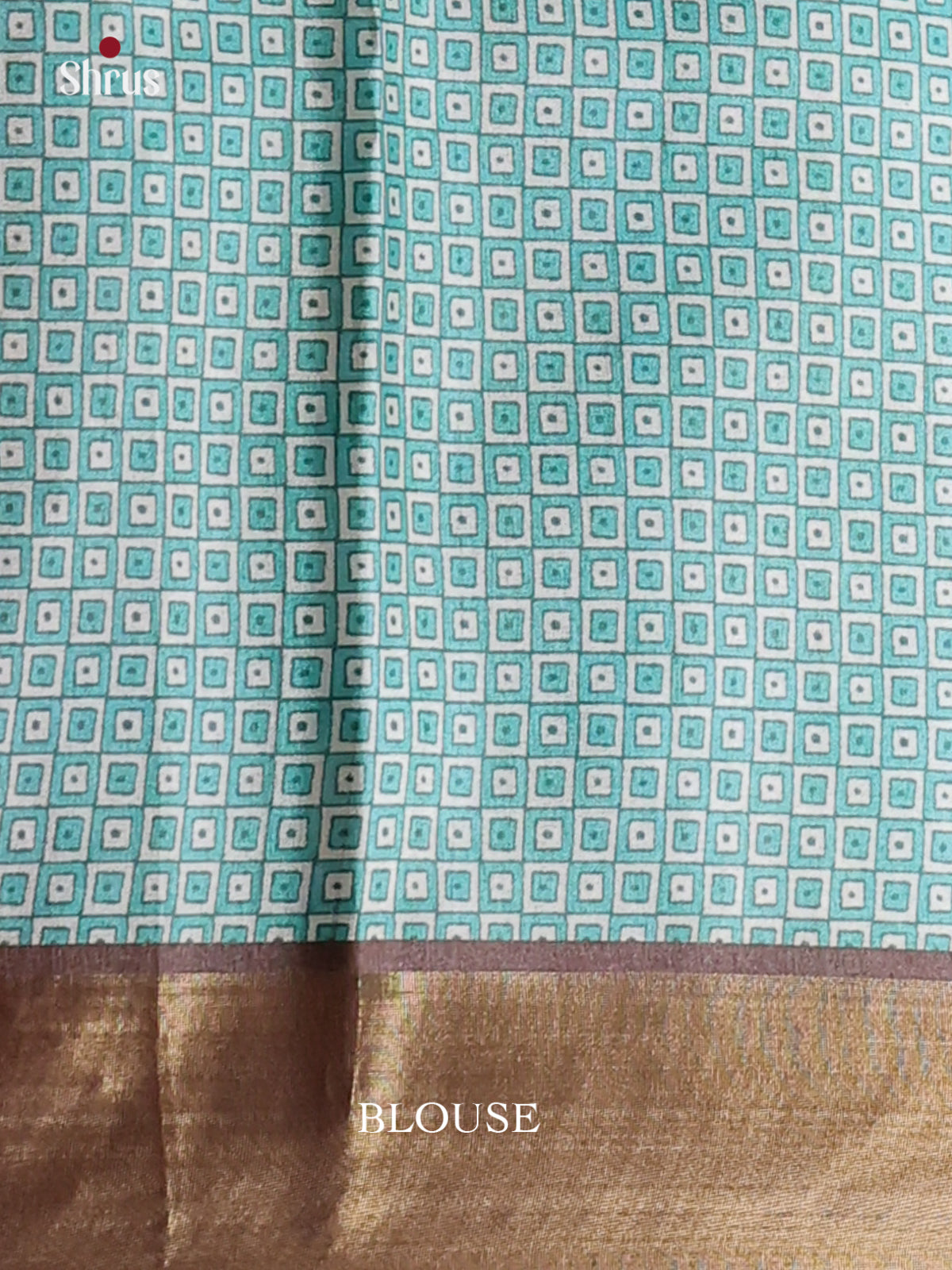 Blue - Printed Tussar Saree - Shop on Shrus.com