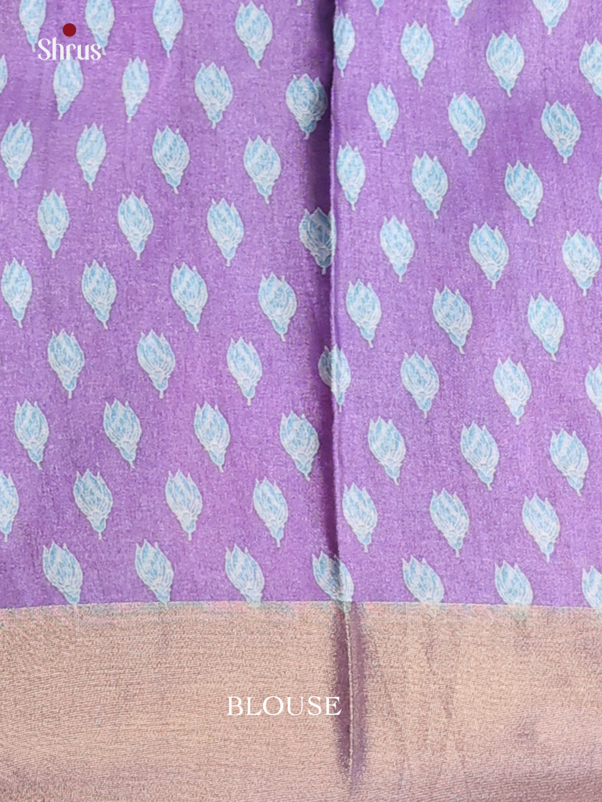 Green & Purple - Printed Tussar Saree - Shop on Shrus.com
