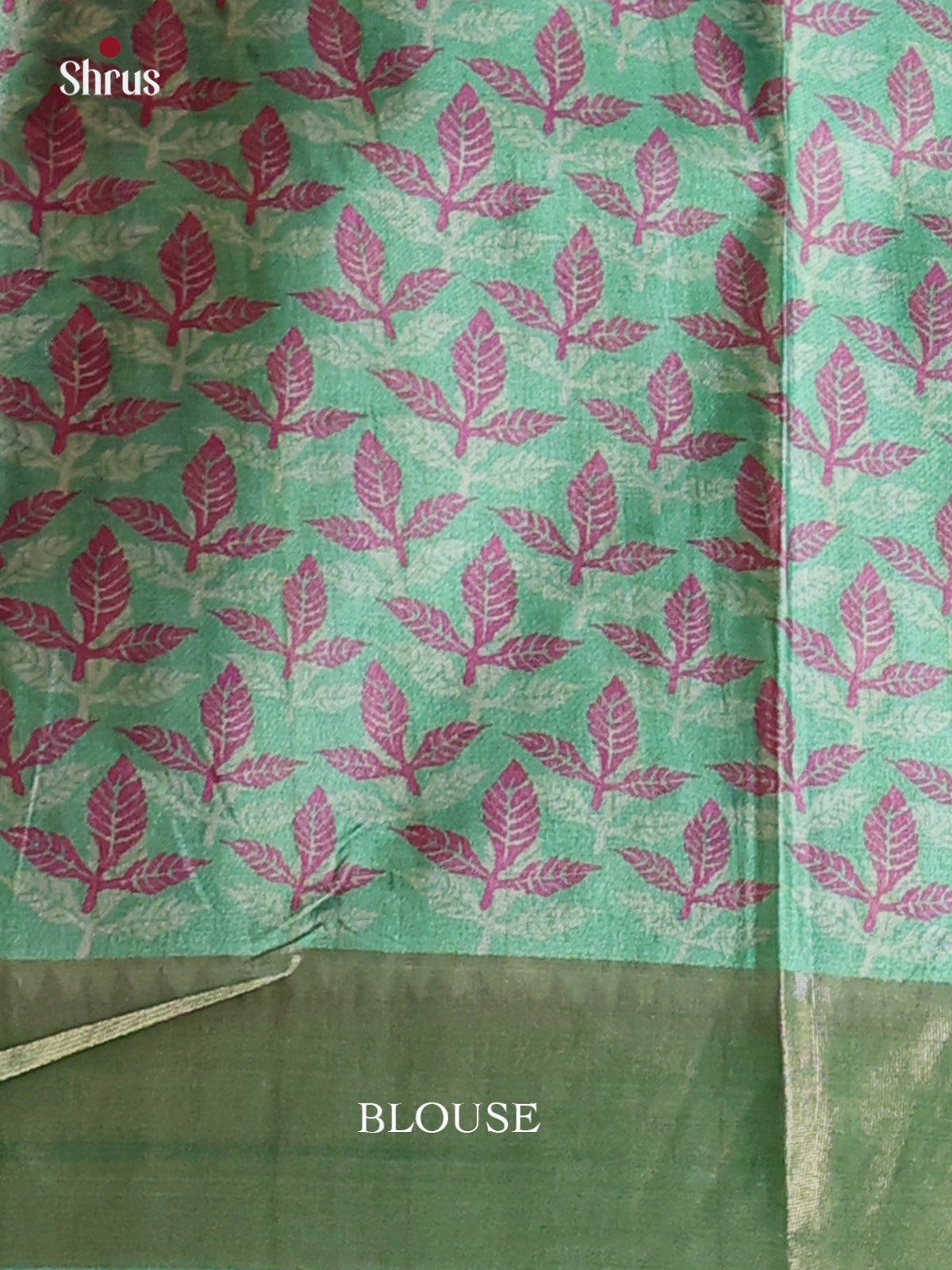 Purple & Green - Printed Tussar Saree - Shop on Shrus.com