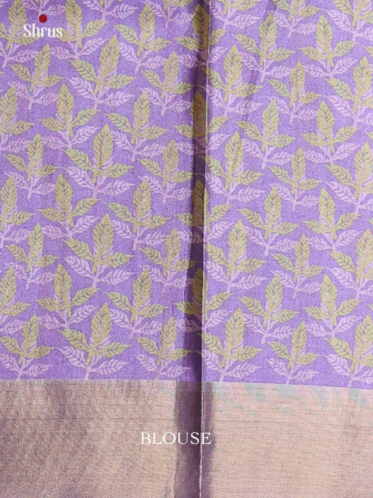 Green & Purple - Printed Tussar Saree - Shop on Shrus.com