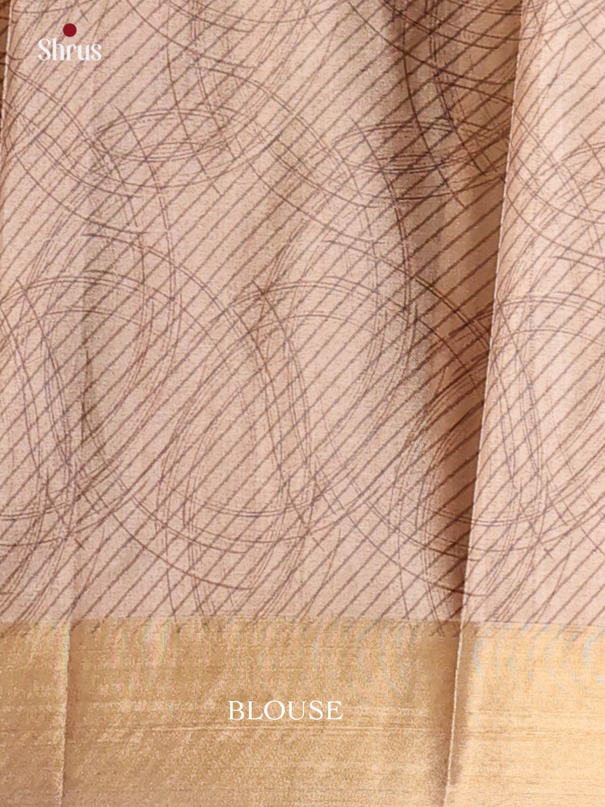 Grey- Printed Tussar Saree - Shop on Shrus.com