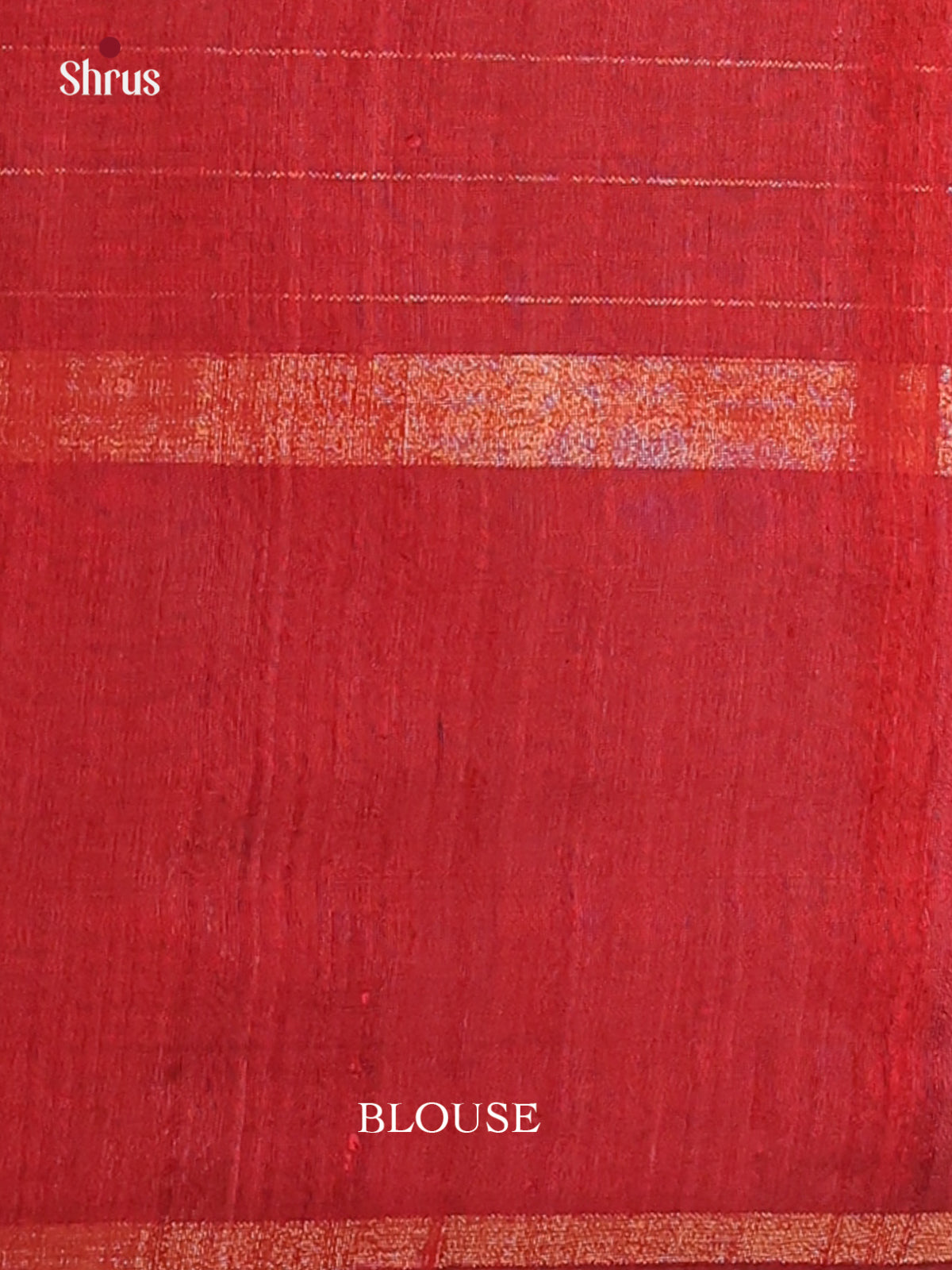 Blue & Maroon - Raw Silk Saree - Shop on Shrus.com